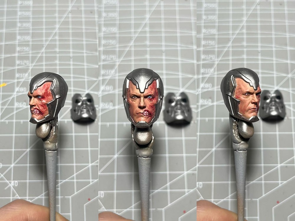 Painted 1/12 Robert Downey Jr. Dr. Doom Head Modle Fit 6 » Action Figure Body
