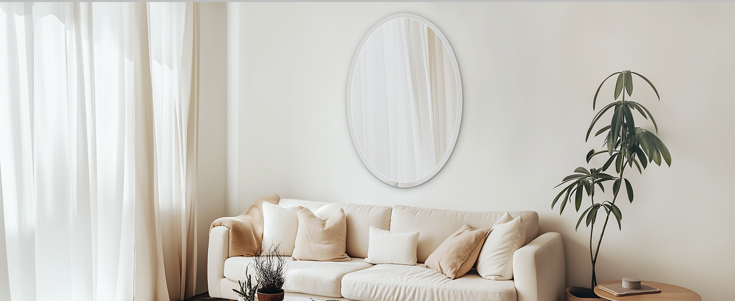 oval mirror for wall decorative