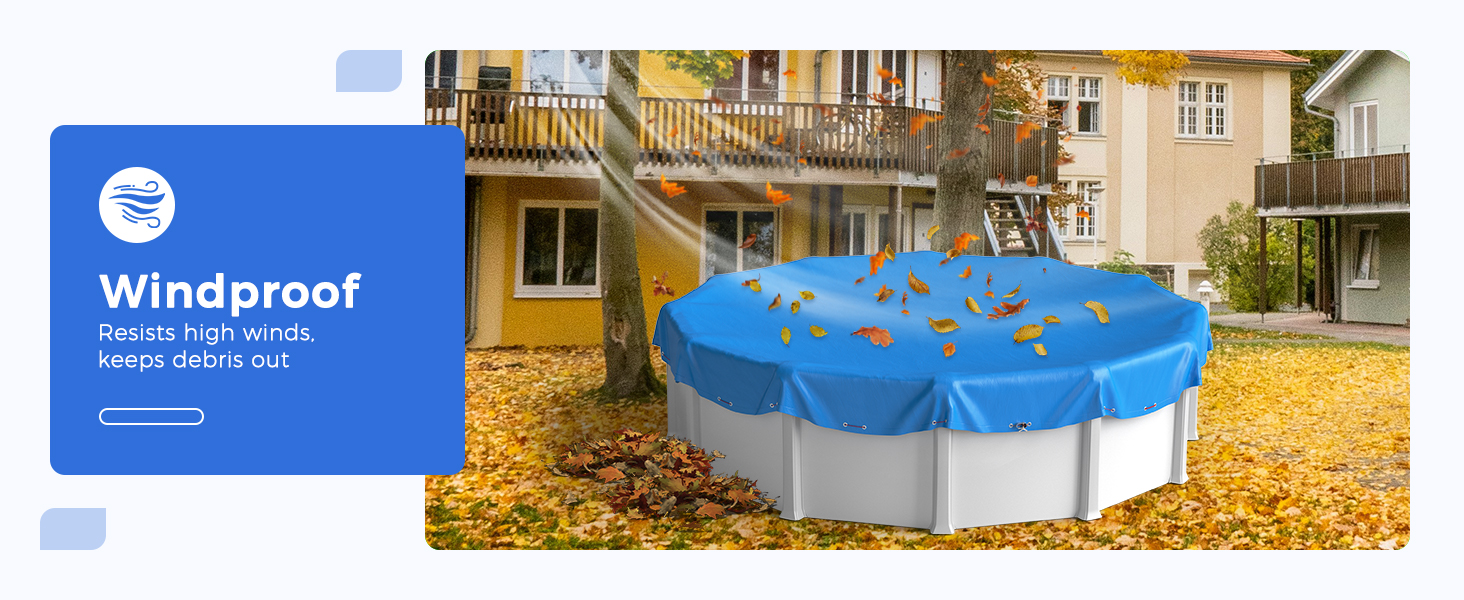 round blue pool covers