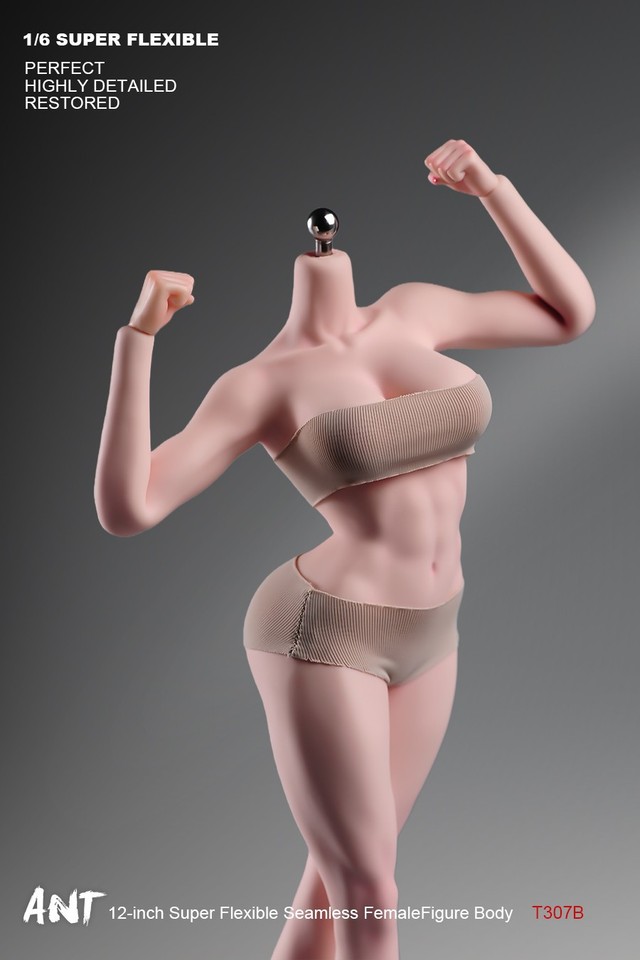 T307 1/6 Female Makeup Detail Body Fitness Plump muscle Bust