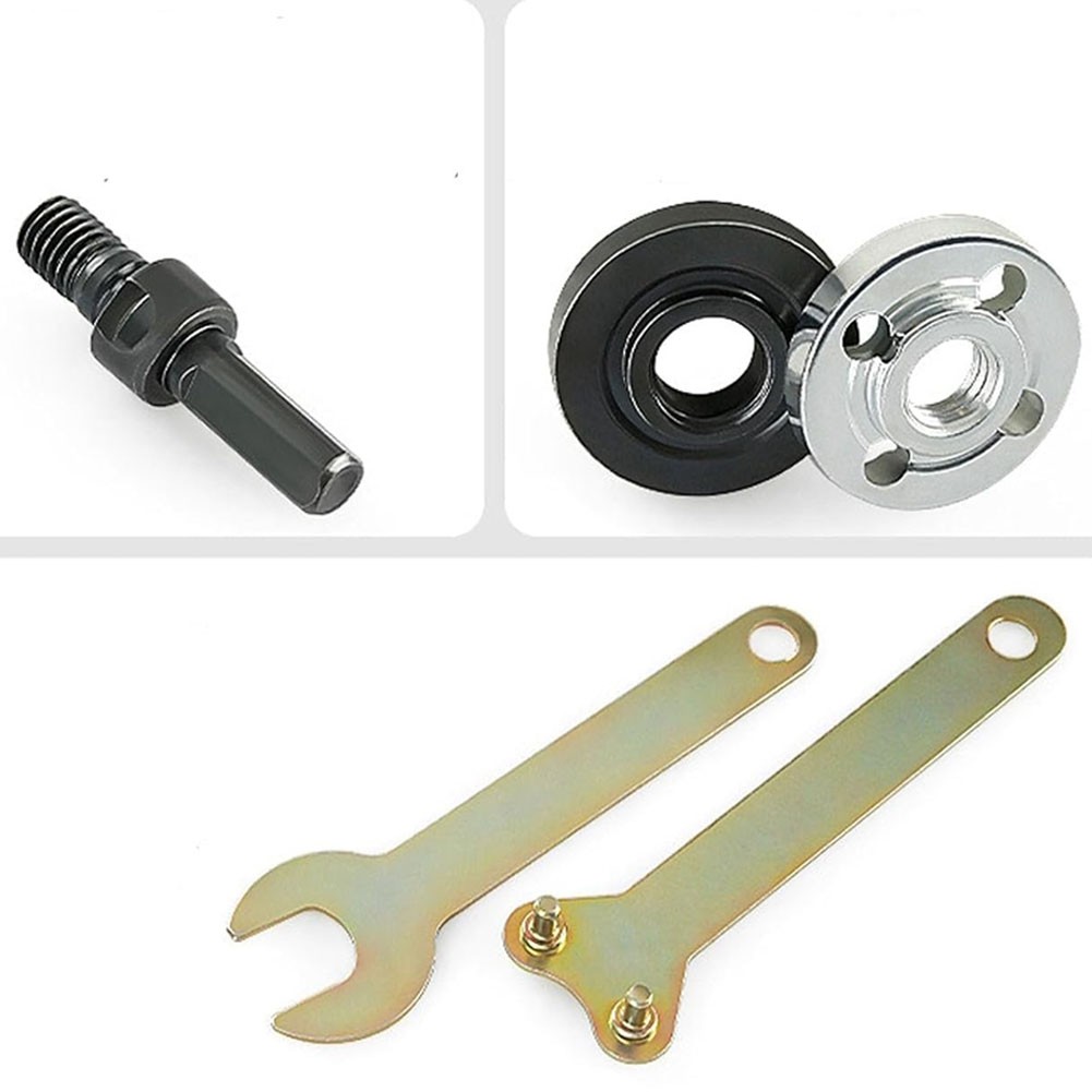 10mm 5Pcs Drill to Angle Grinder Adapter Set – Variable Rod Converter Tool US