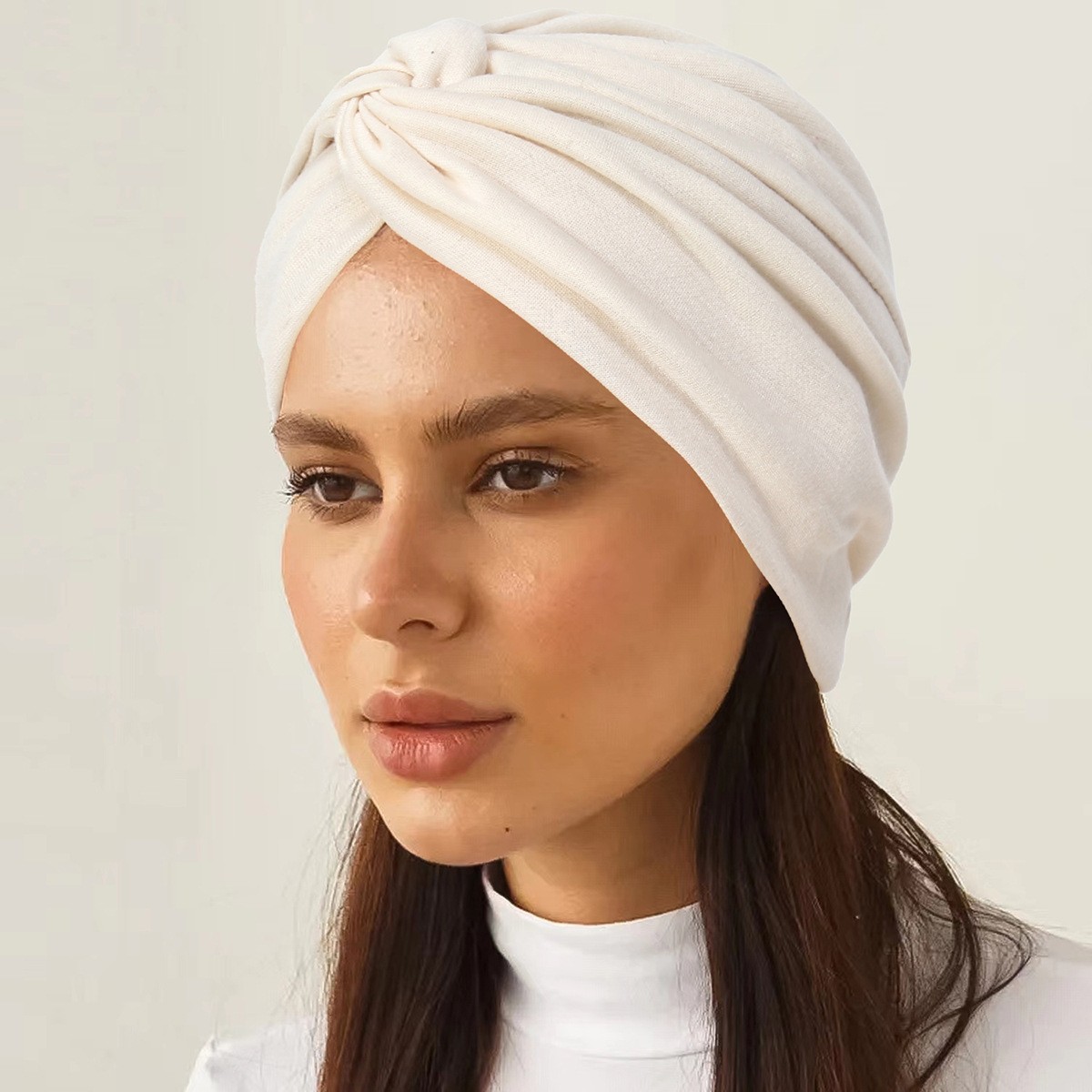 Indian Women Turban Twist Knot Hat Chemo Cap Hair Loss Bonnet Wrap Headscarf New