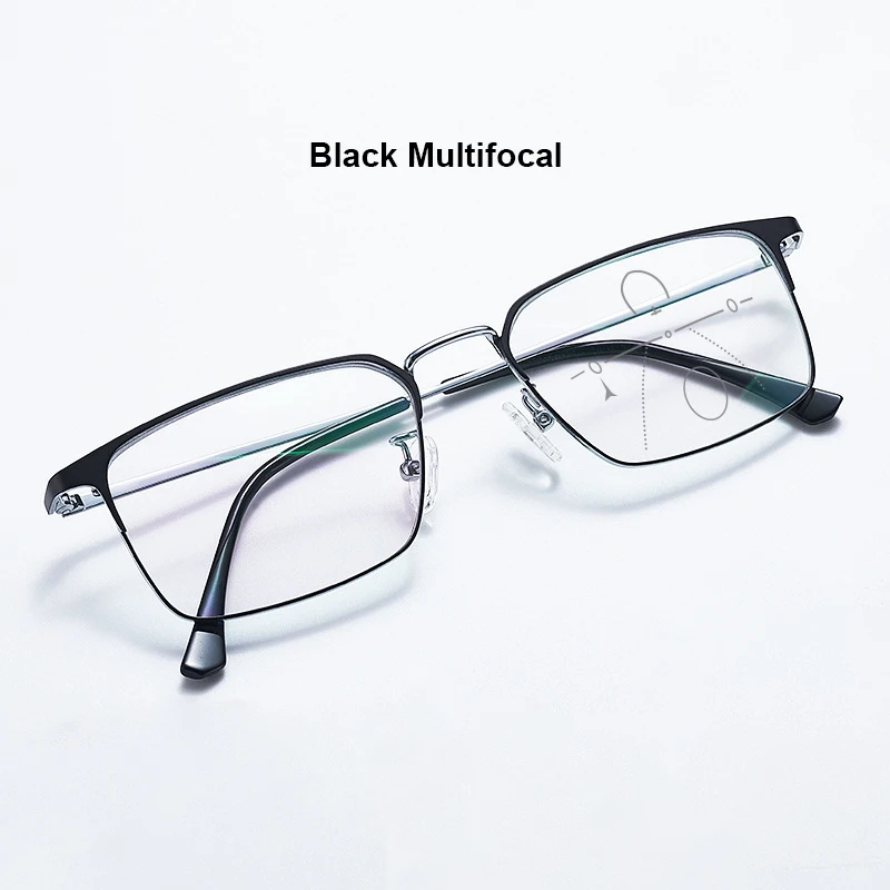 Titanium Progressive Multifocal Reading Glasses Single Vision Readers +1.0~4.0