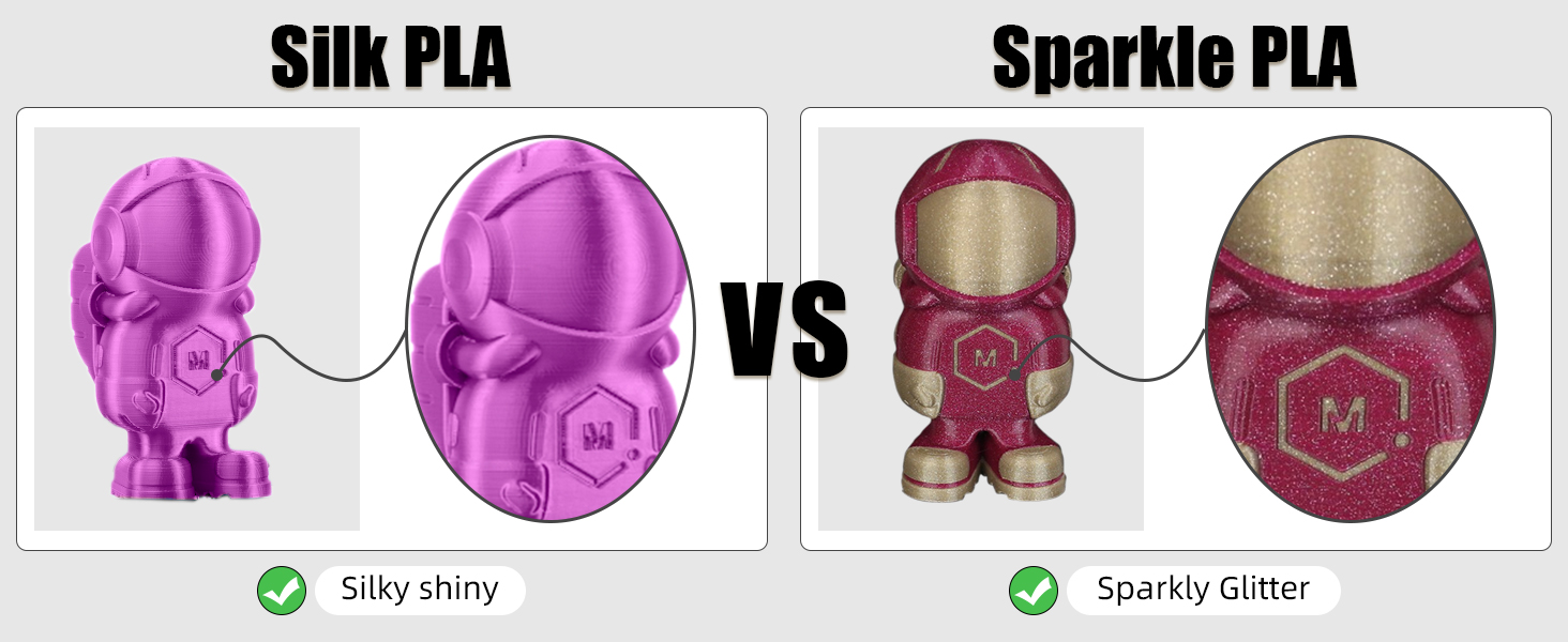 silk silky shiny pla sparkle glitter pla