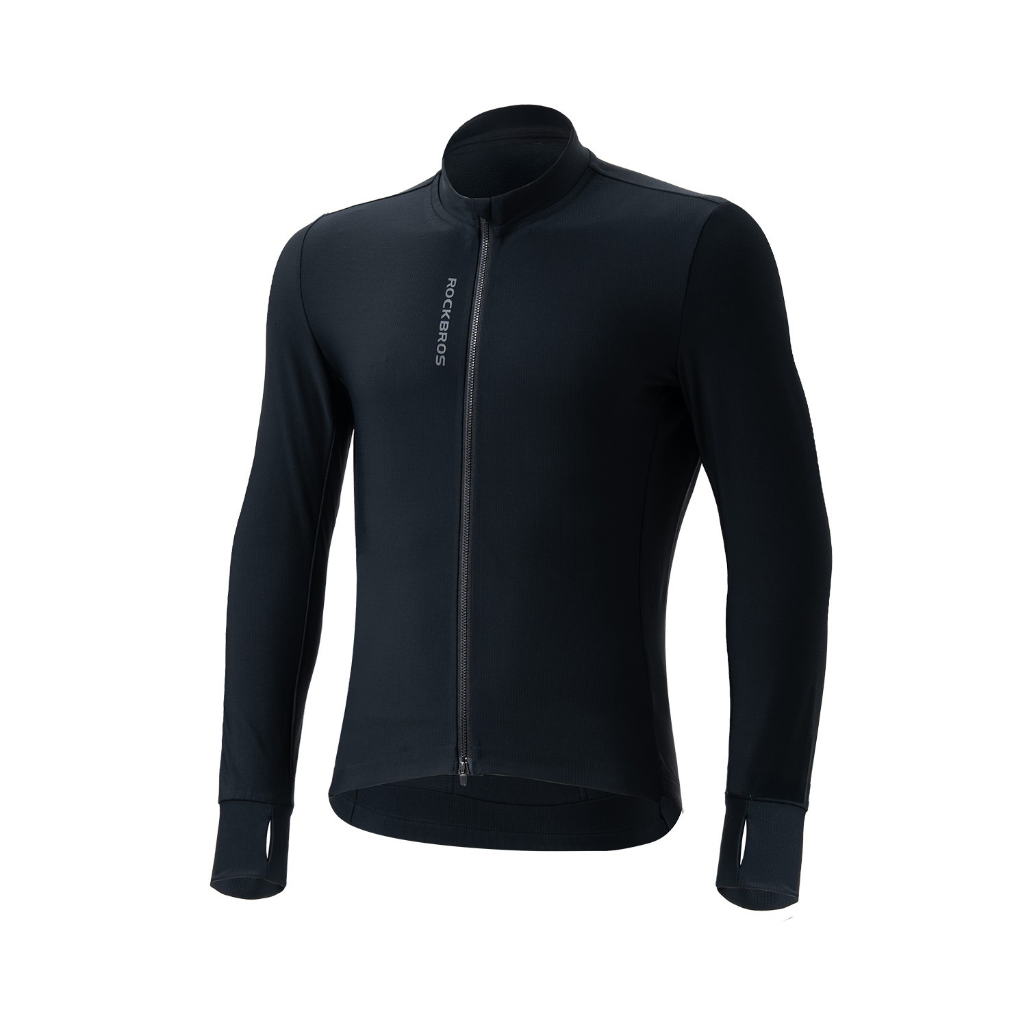 ROCKBROS Men’s Autumn/Winter Thermal Cycling Jersey Long-Sleeve Windproof Fleece