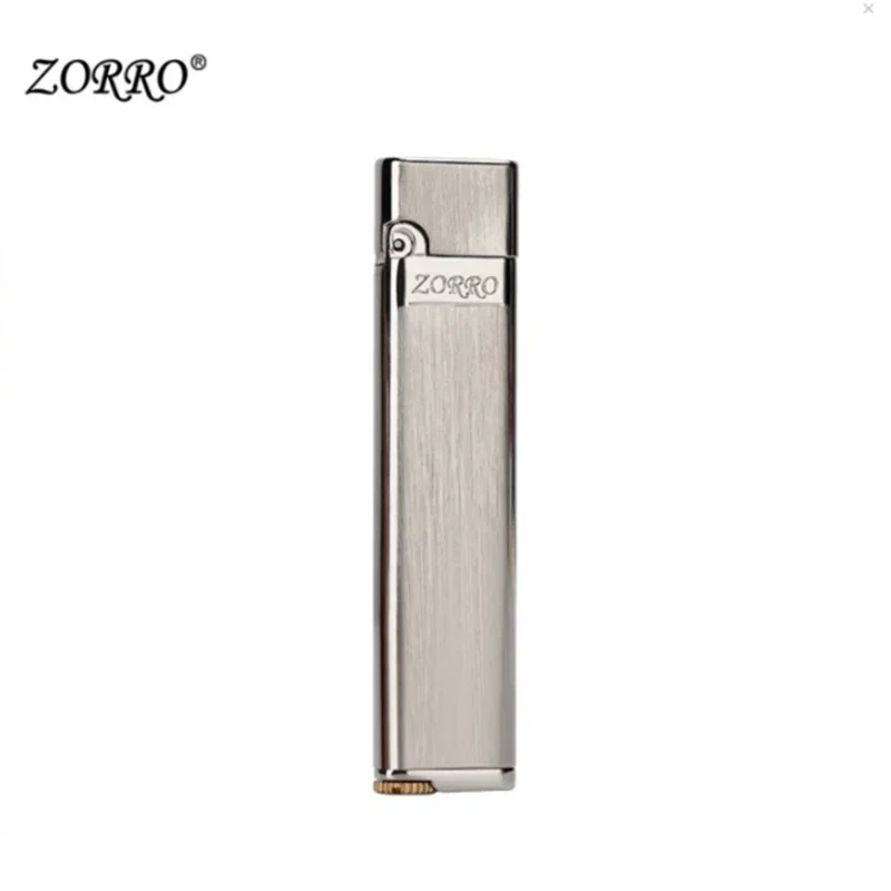 ZORRO Ultra-thin Metal Kerosene Lighter Creative Grinding Wheel Type Lightweight