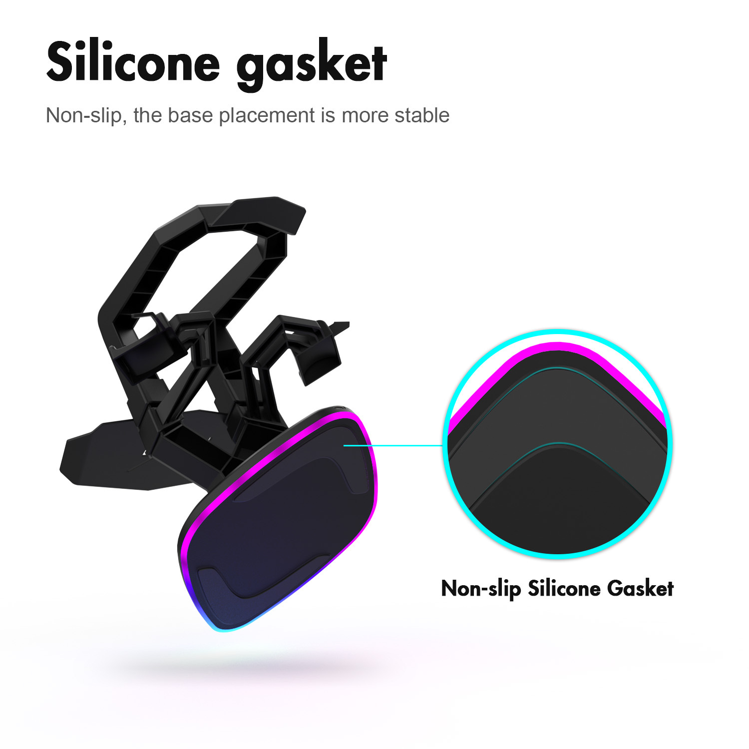 VR Charging Stand for Quest 2/Pico 4 with Ambient LED Light