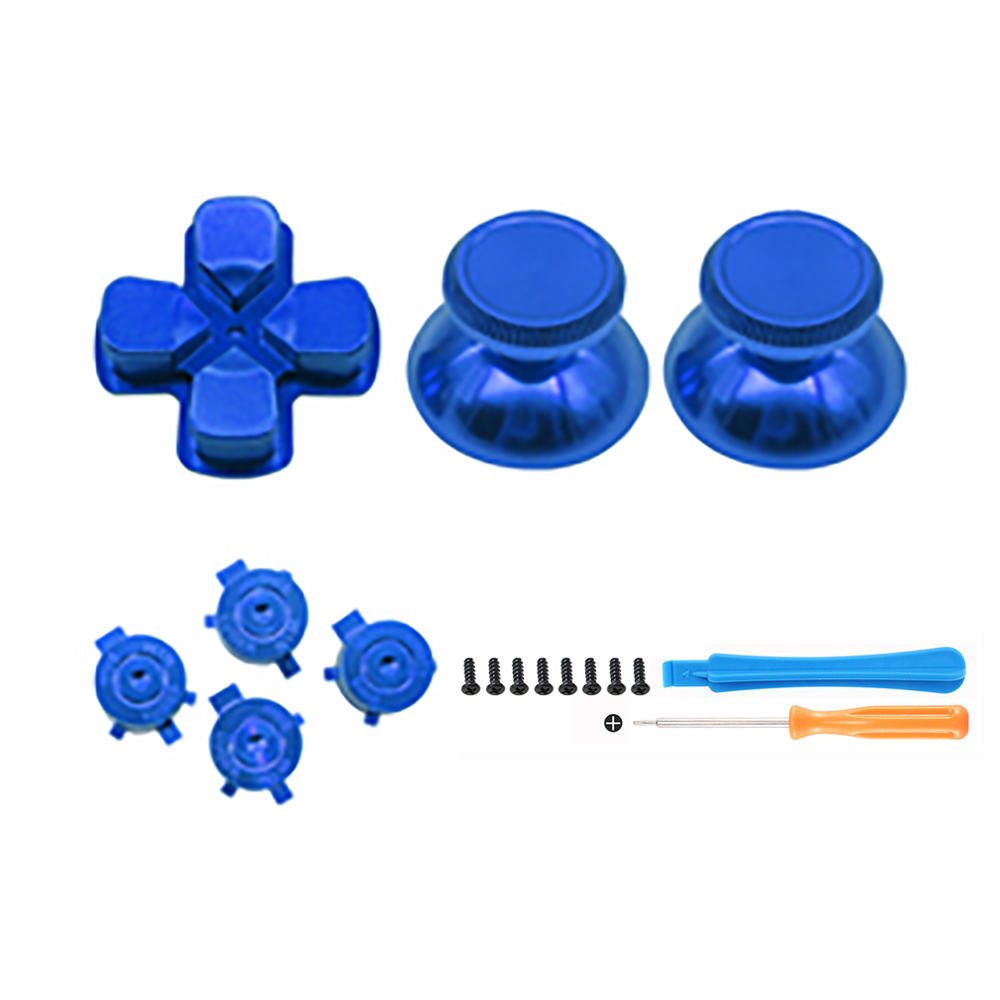 Metal D-Pad ABXY Buttons Replacement Kit for PS5 Dual Controller