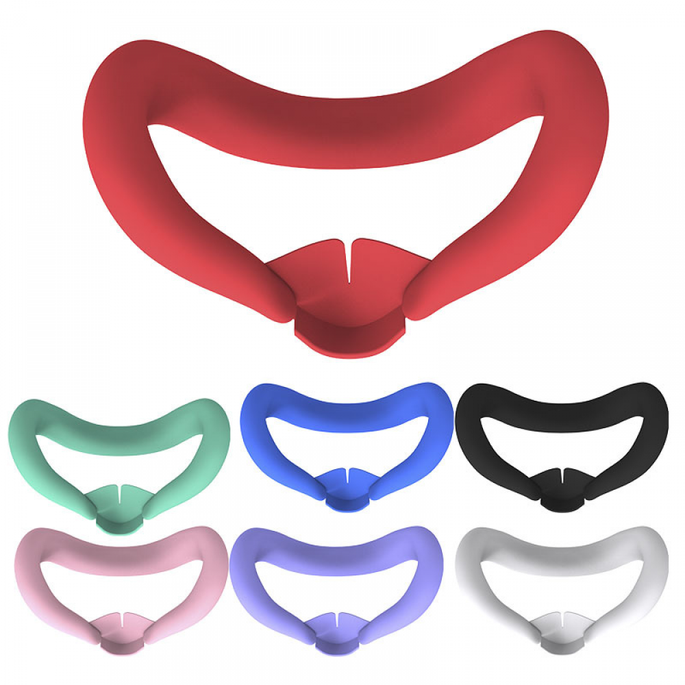 Silicone Mask for Quest 3 Sweat & Dust Proof with Nose Pad VR Lens Protector