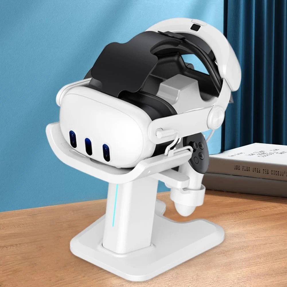 Charging Base & Display Stand for Meta Quest 3 with RGB Light