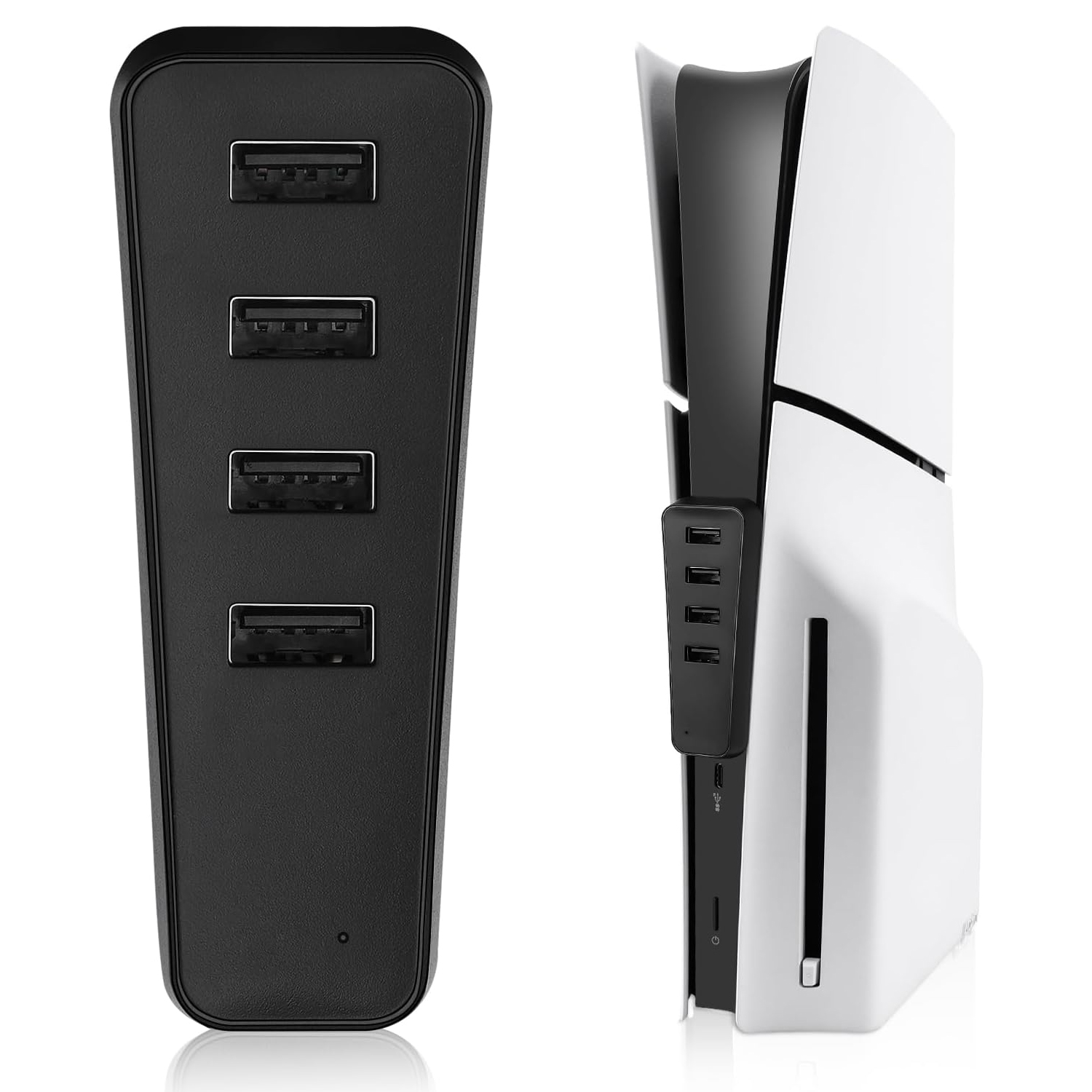 Expansion Port for PS5 Slim USB Hub with 4 USB + Type C Port