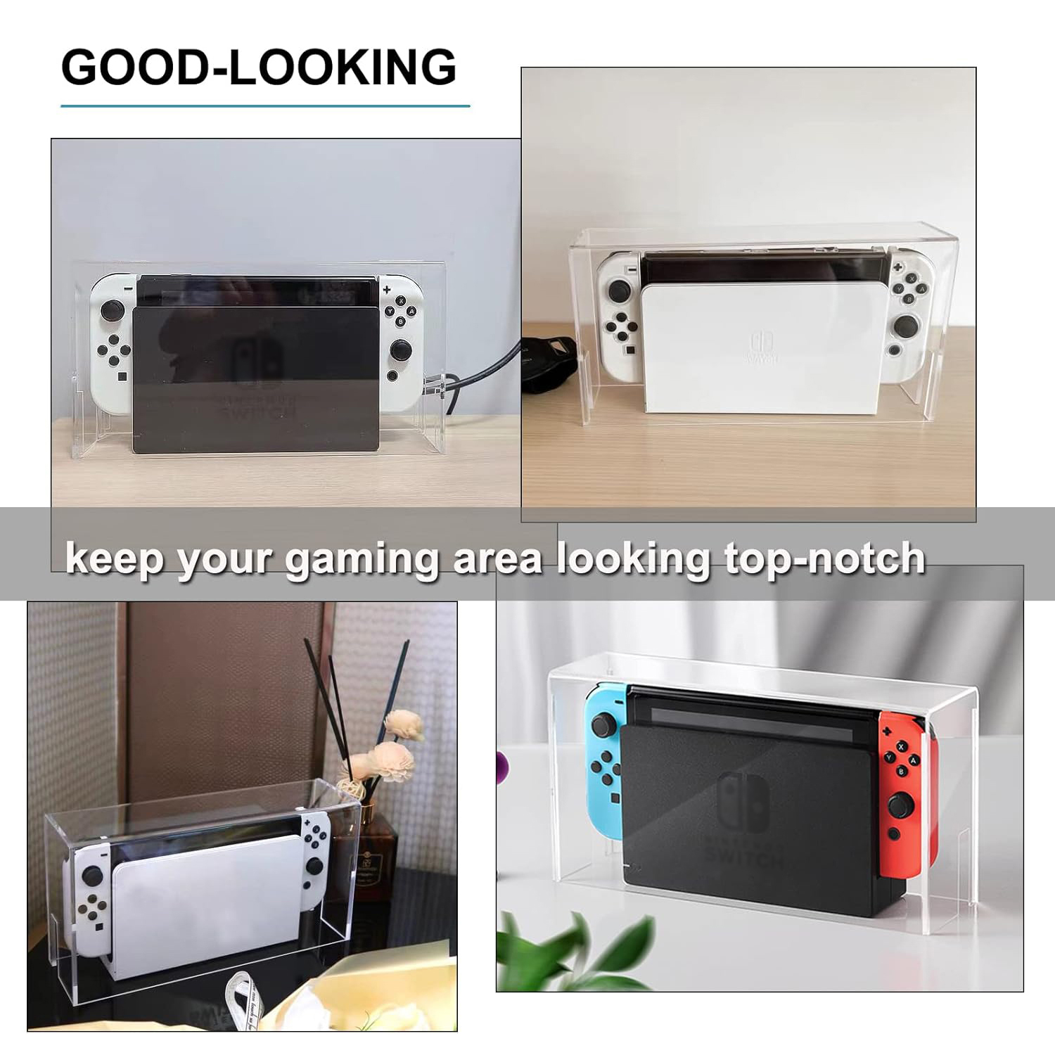 Clear Protective Case for Nintendo Switch & OLED – Acrylic Display Cover