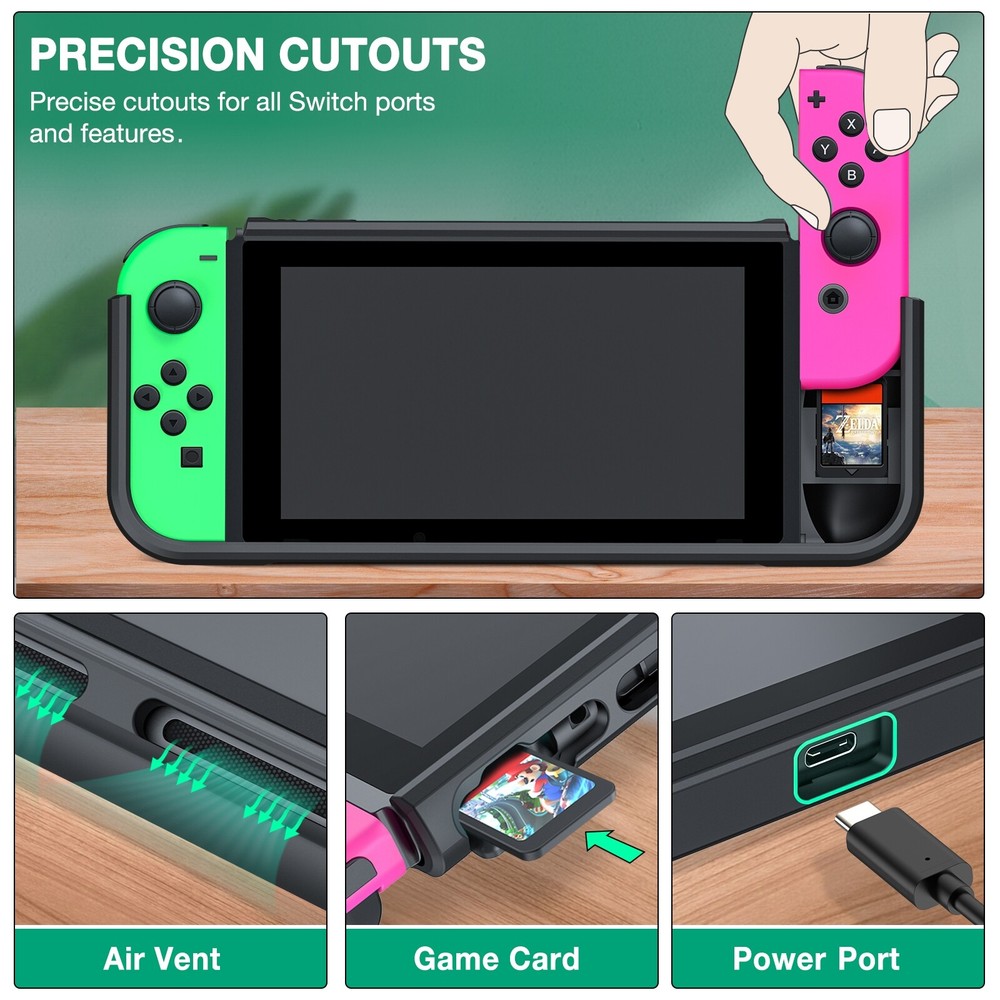Protective Grip Hard Case for Nintendo Switch & Joy-Pad Controllers