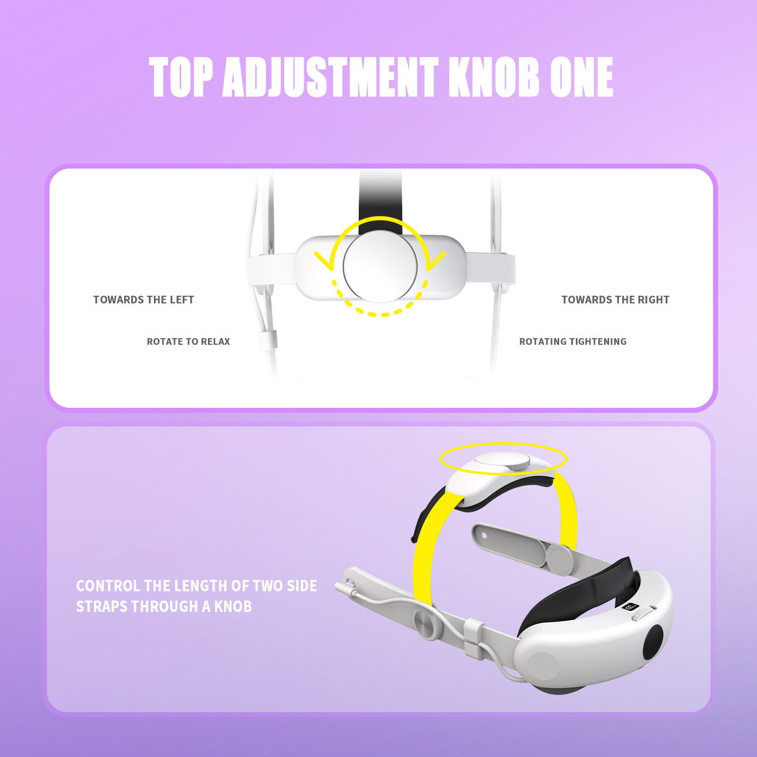 VR Headset for Meta Quest 3 with Size Adjustment Comfort Strap