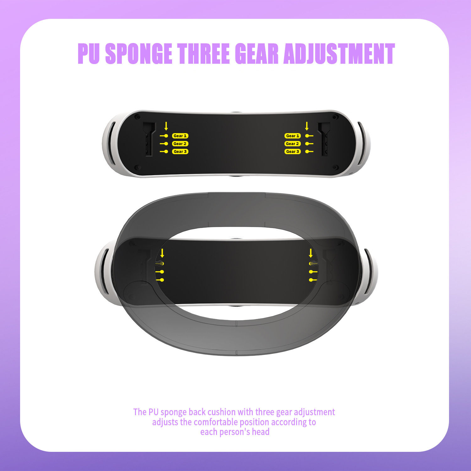 VR Headset for Meta Quest 3 with Size Adjustment Comfort Strap