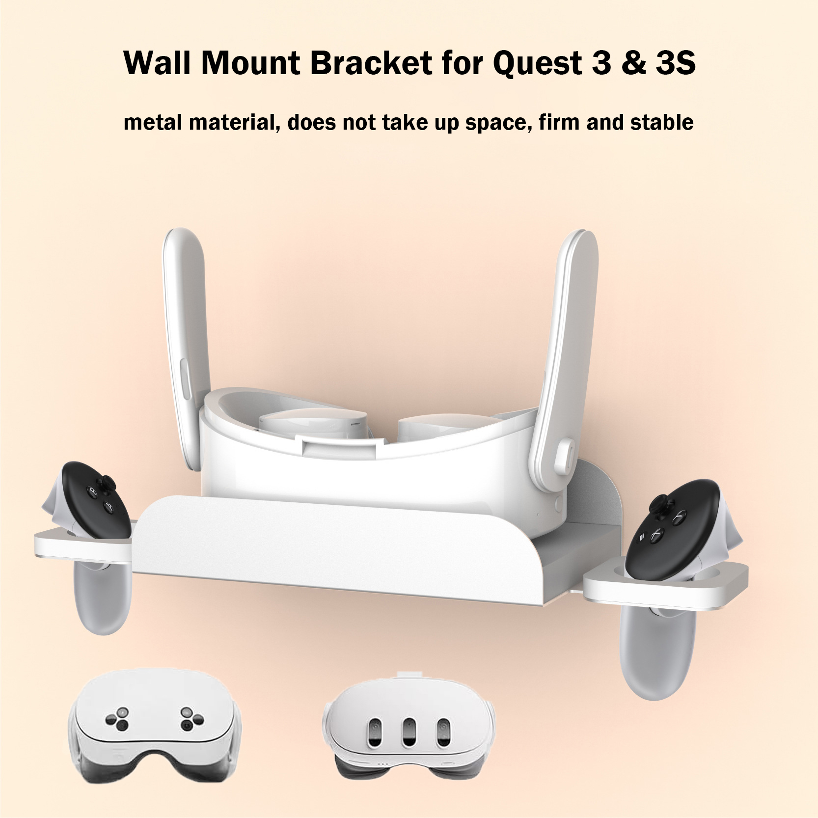 VR Headset Wall Mount for Meta Quest 3S & Quest 3 Display Stand