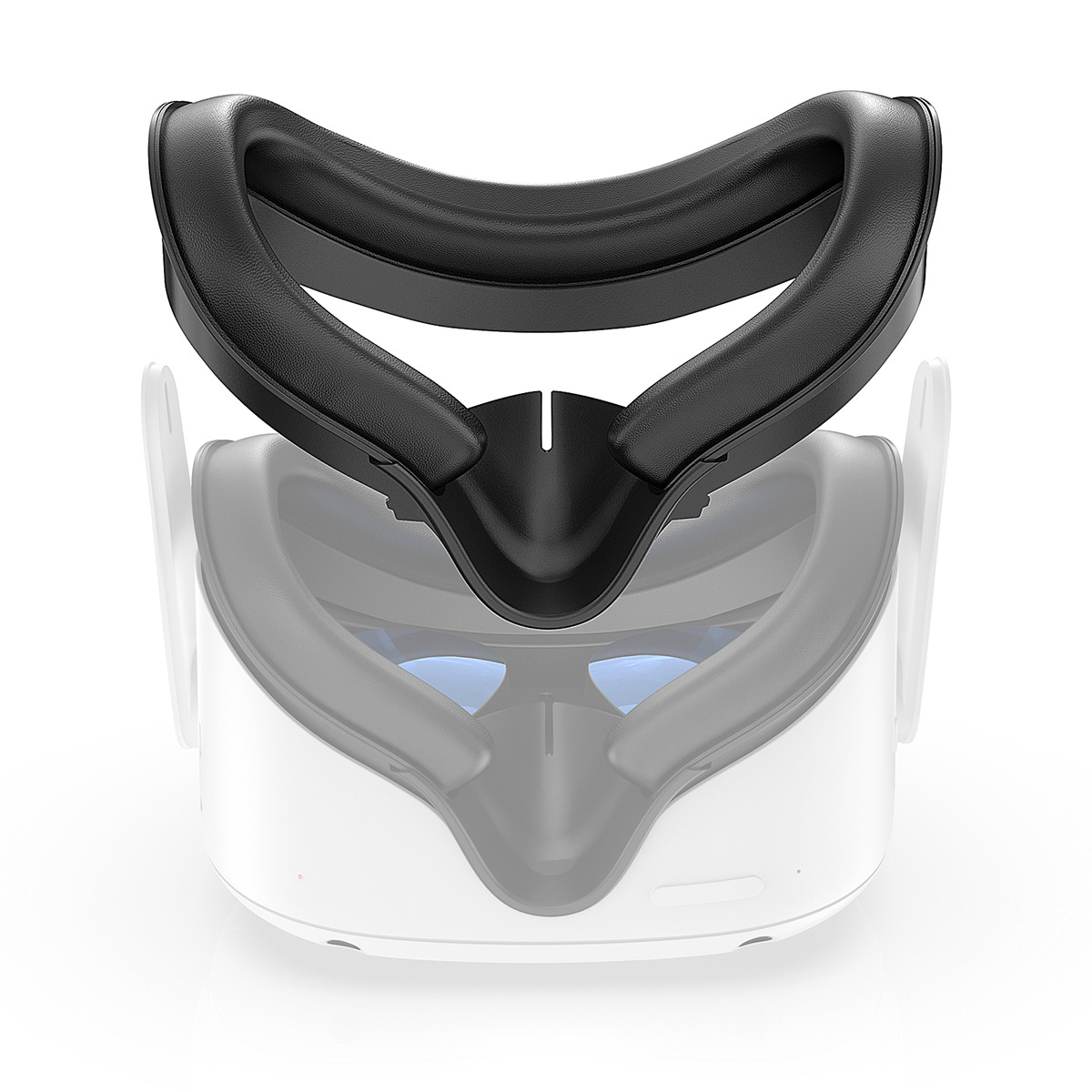 Face Cushion Pad for Quest 2 VR Facial Interface Replacement PU Leather Foam