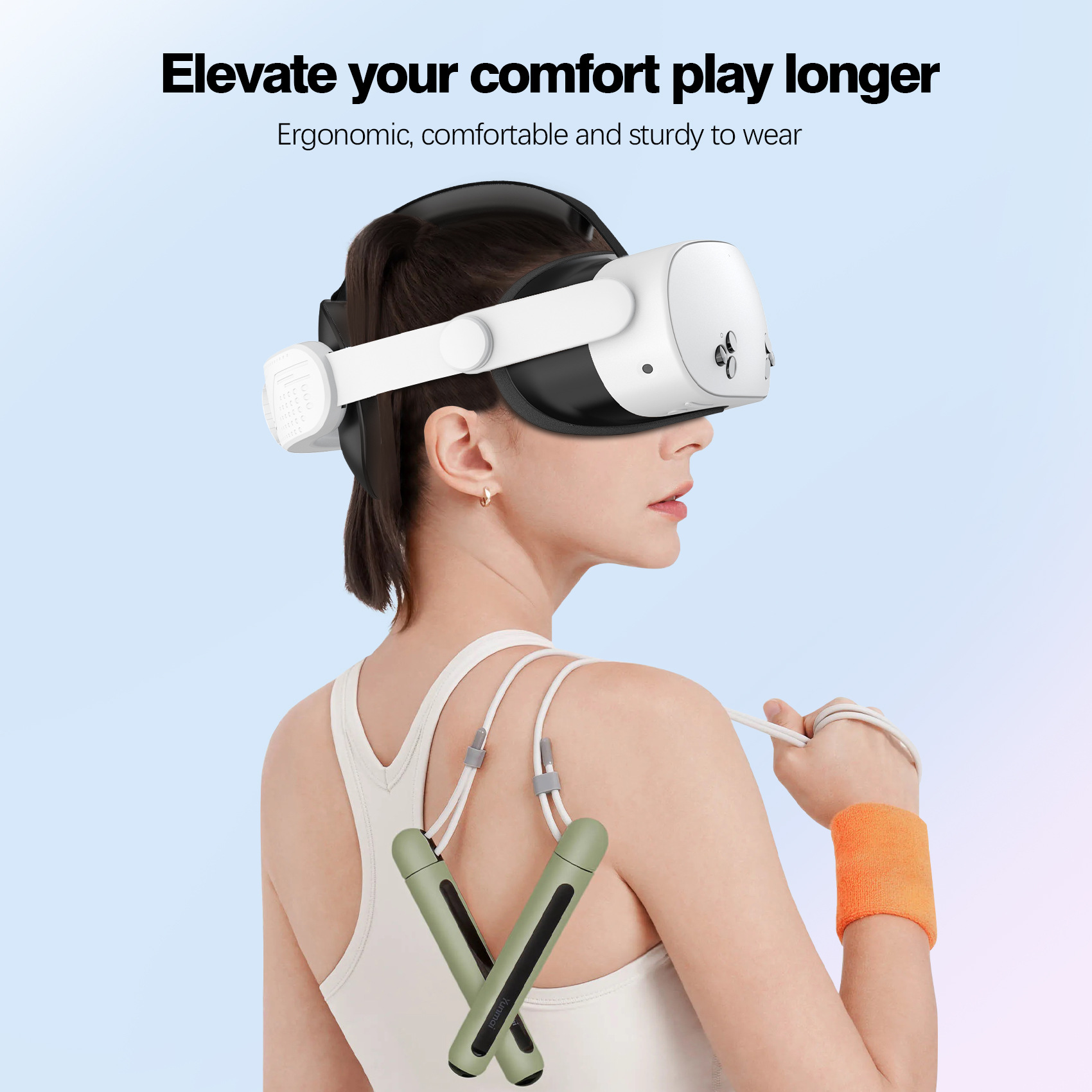 Comfort Head Strap for Quest 3S – Adjustable VR Elite Strap Replacement