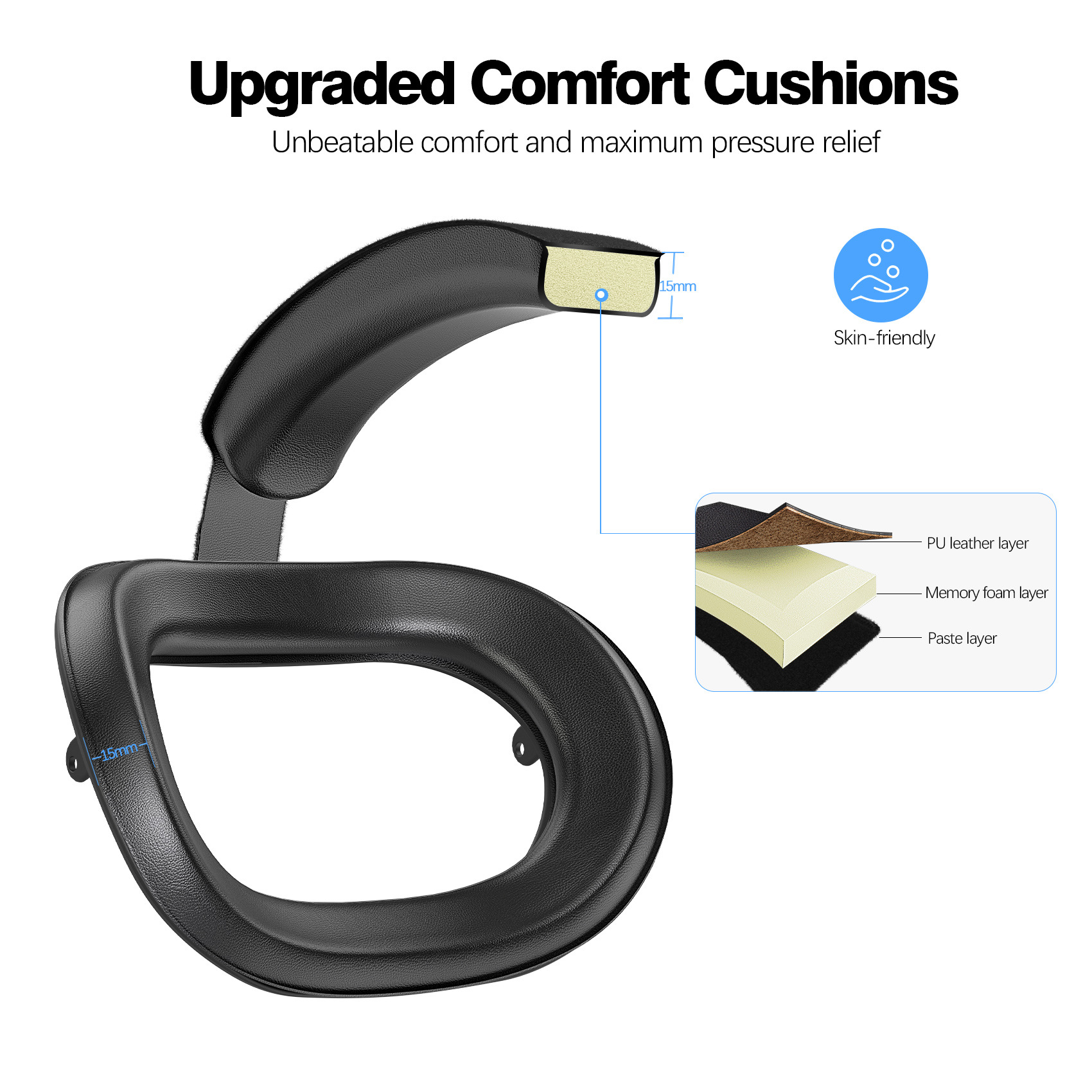 Comfort Head Strap for Quest 3S – Adjustable VR Elite Strap Replacement