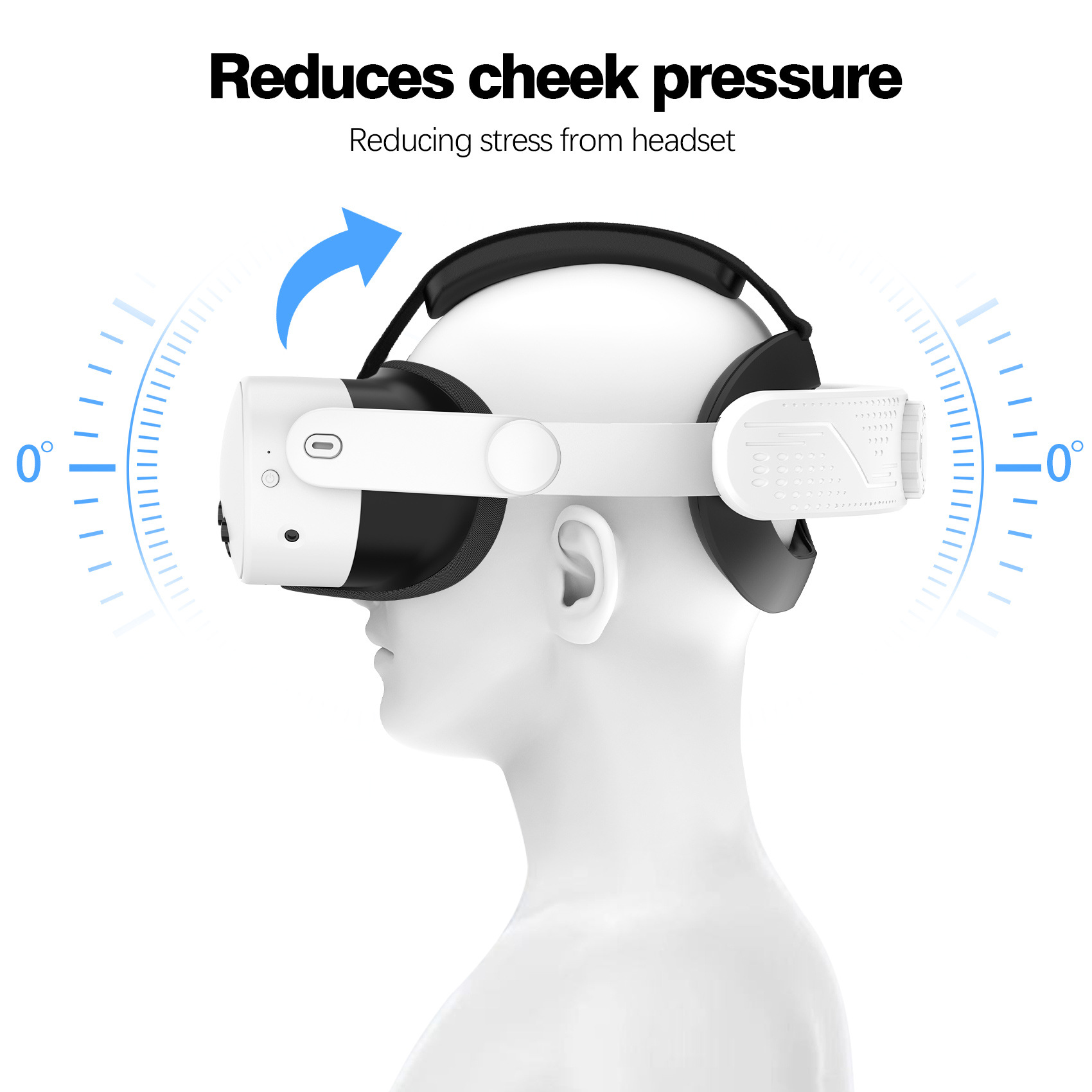 Comfort Head Strap for Quest 3S – Adjustable VR Elite Strap Replacement