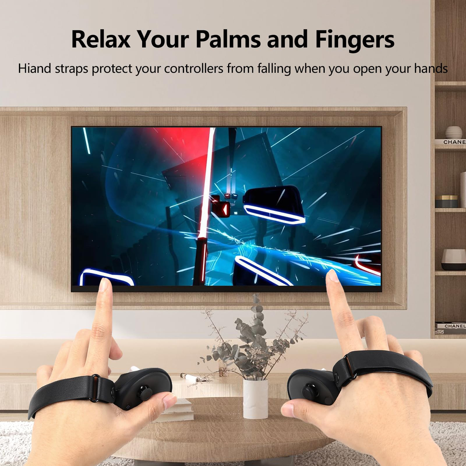 Silicone Controller Grip Cover for Quest 3S/3 with Adjustable Knuckle Straps