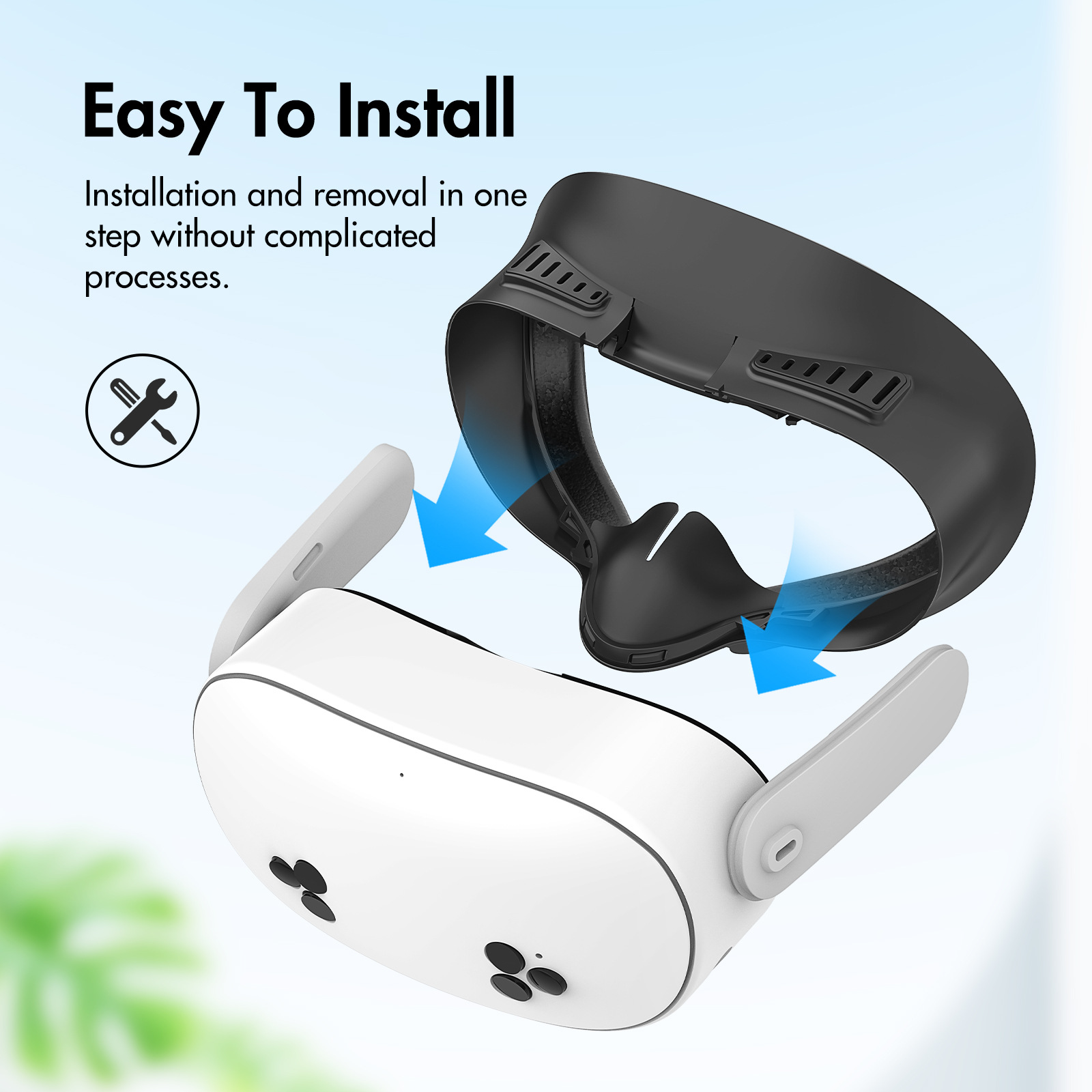 Facial Interface Foam Replacement for Meta Quest 3S, Anti-Leak, Breathable