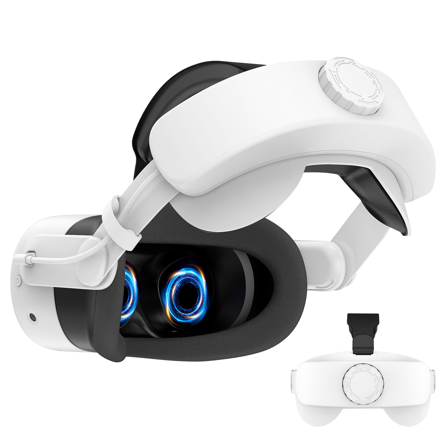 Headband with 10000mAh Battery for Meta Quest 3S, 8-Hour Extended Play