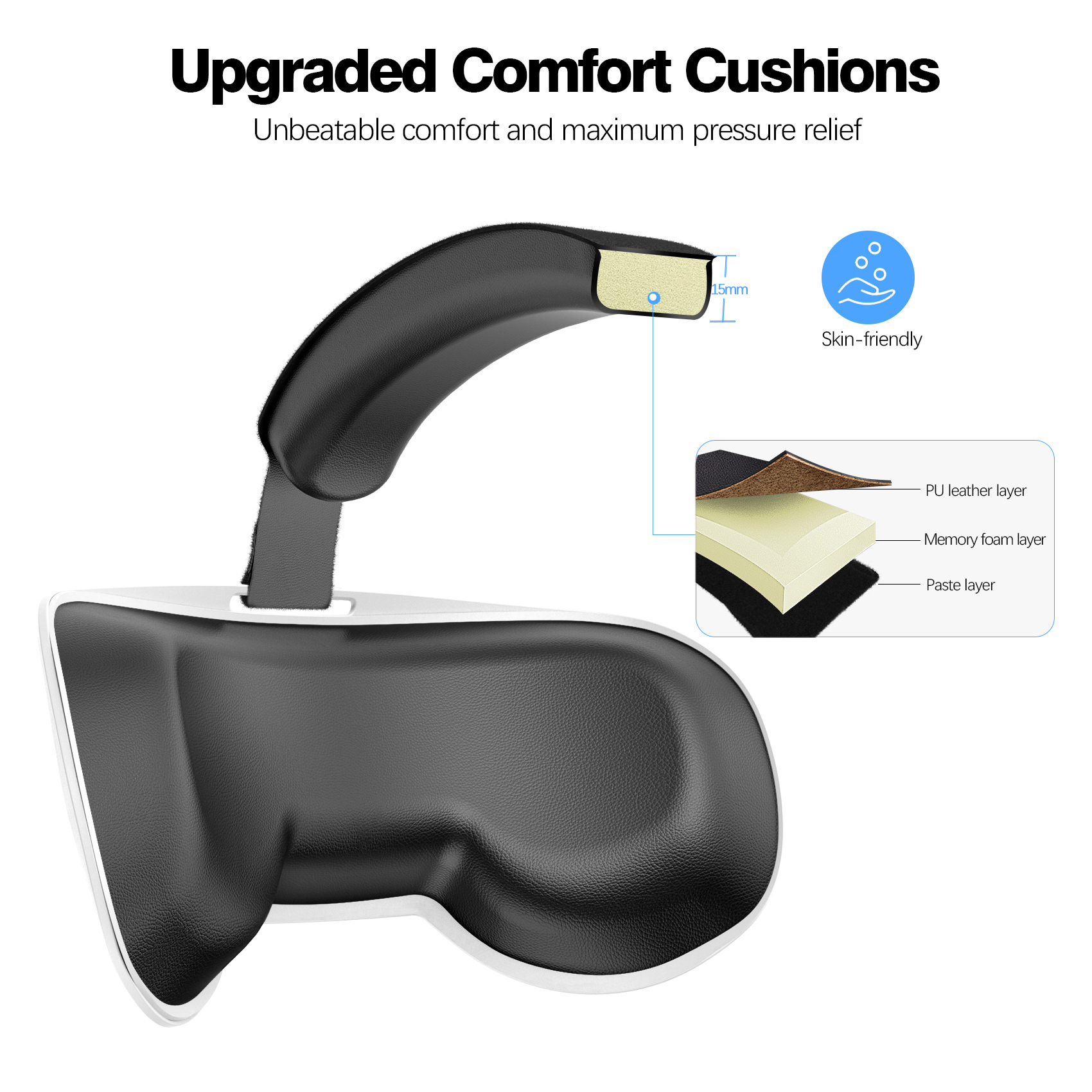 Headband with 10000mAh Battery for Meta Quest 3S, 8-Hour Extended Play