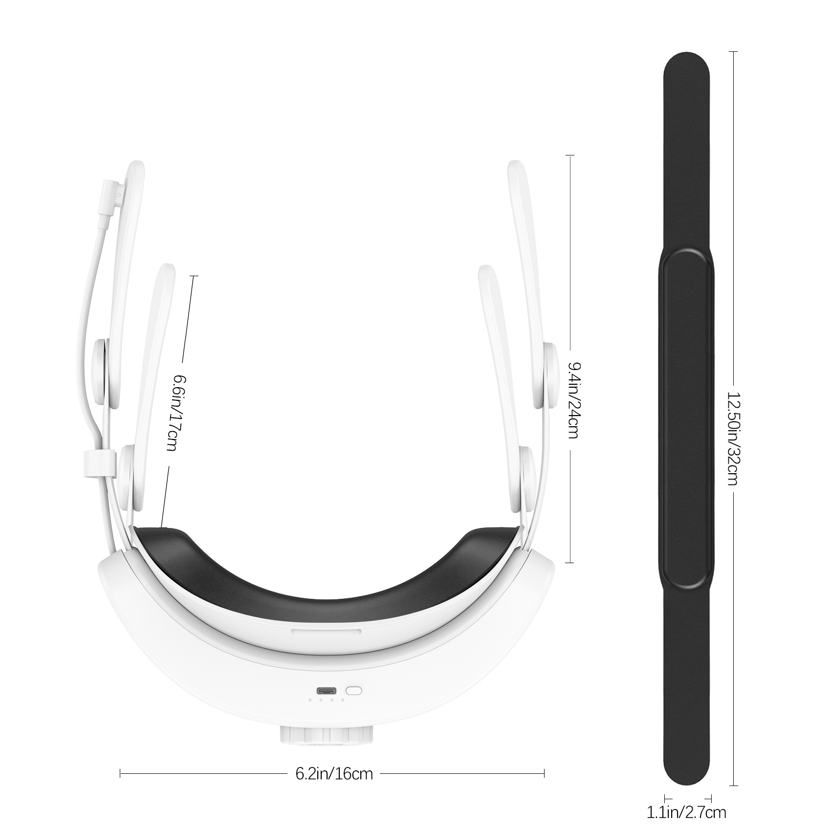 Headband with 10000mAh Battery for Meta Quest 3S, 8-Hour Extended Play