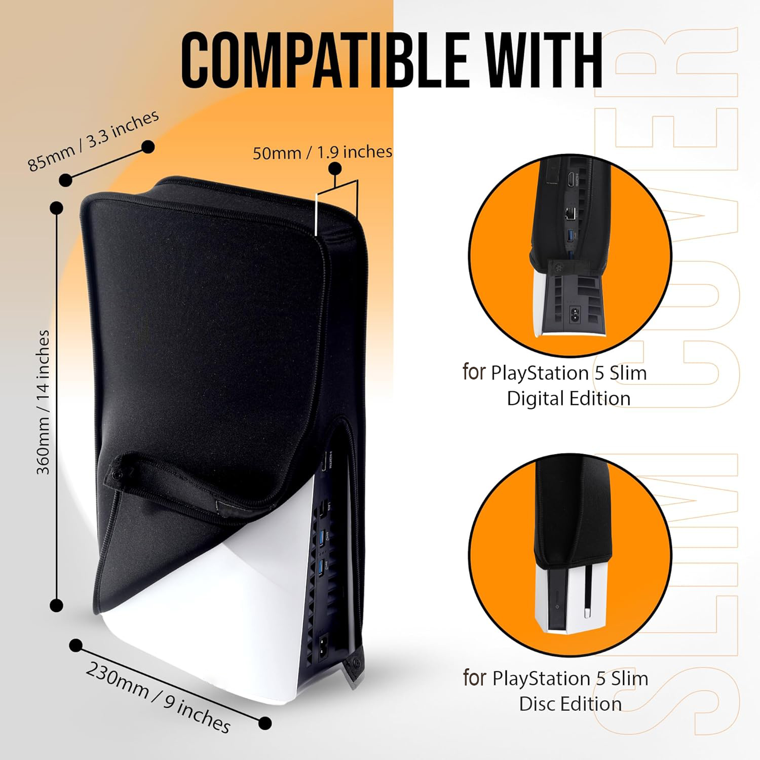 Dustproof Cover for PlayStation 5 Slim Console Digital & Disc Edition