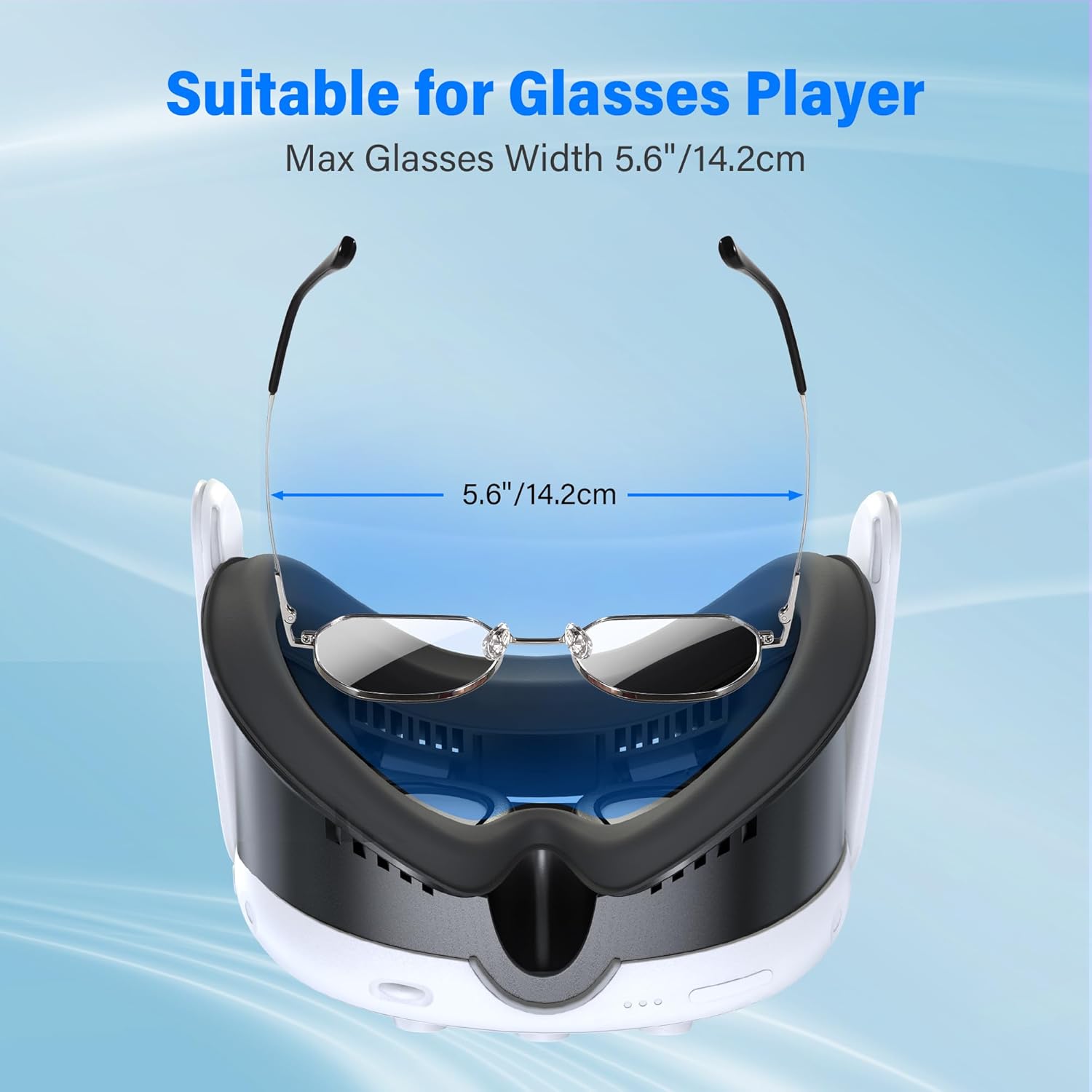 Facial Interface for Meta Quest 3 - Sweat-Proof PU Leather with Air Circulation