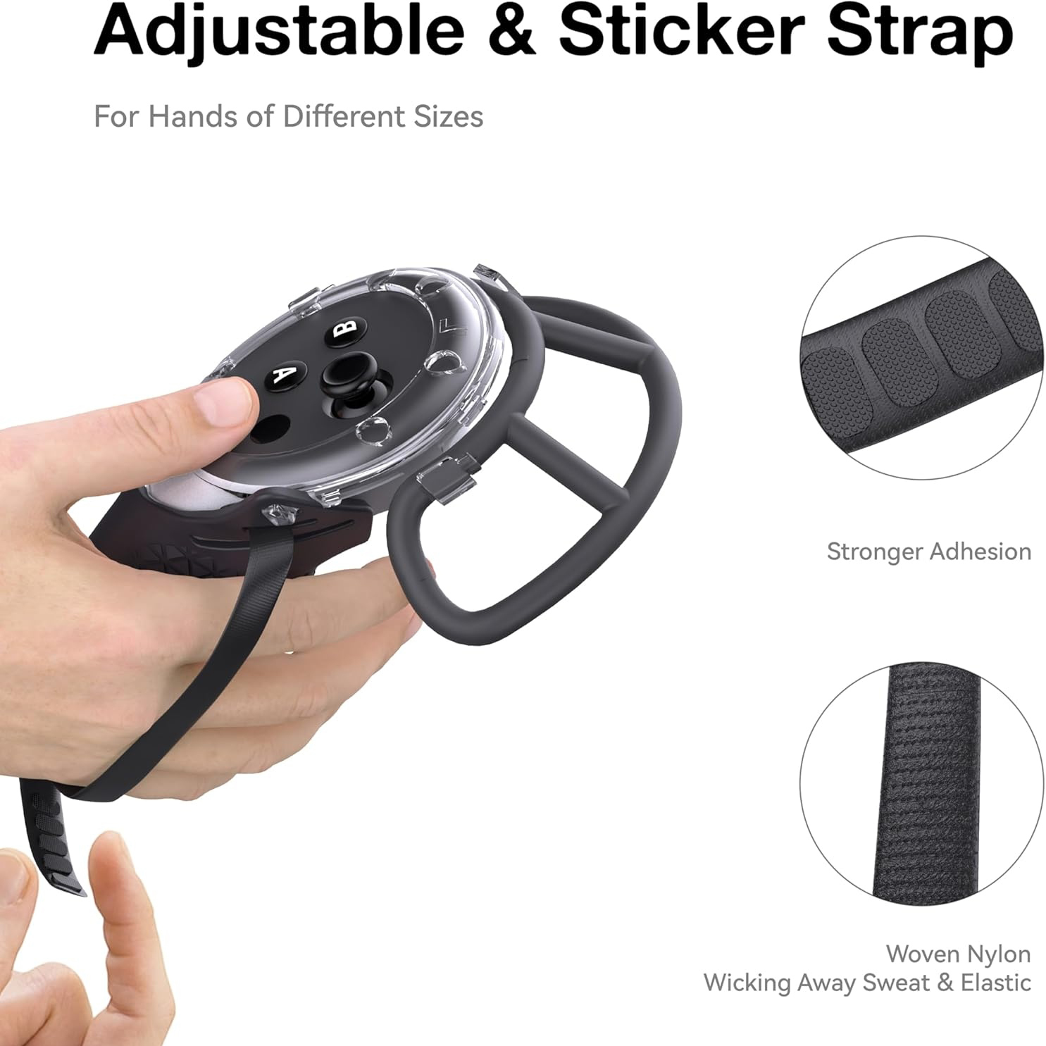 Protective Case for Meta Quest 3 Controller with Thumb Grip Caps