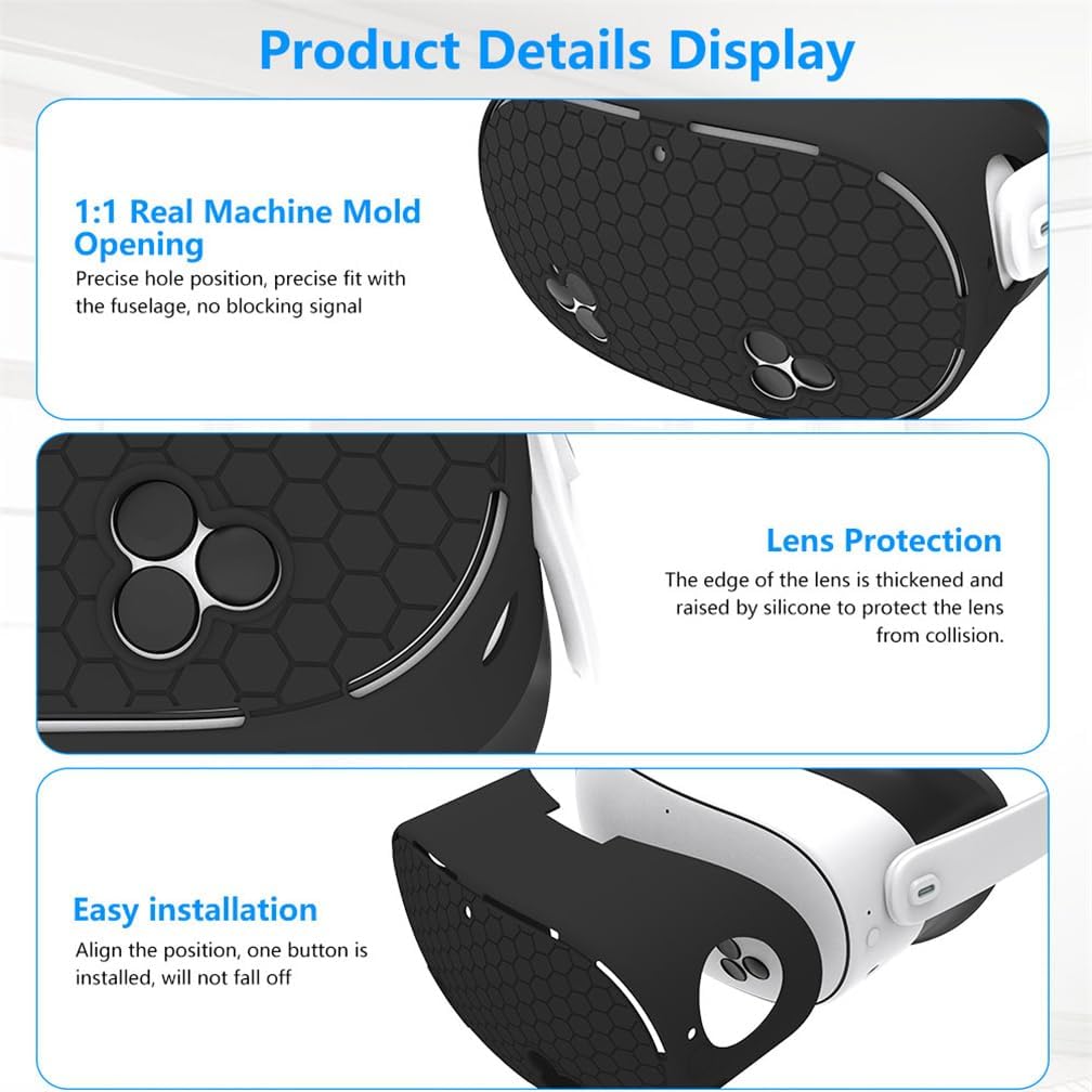 Silicone Protective Case for Meta Quest 3S - Scratch & Dust Resistant VR Shell