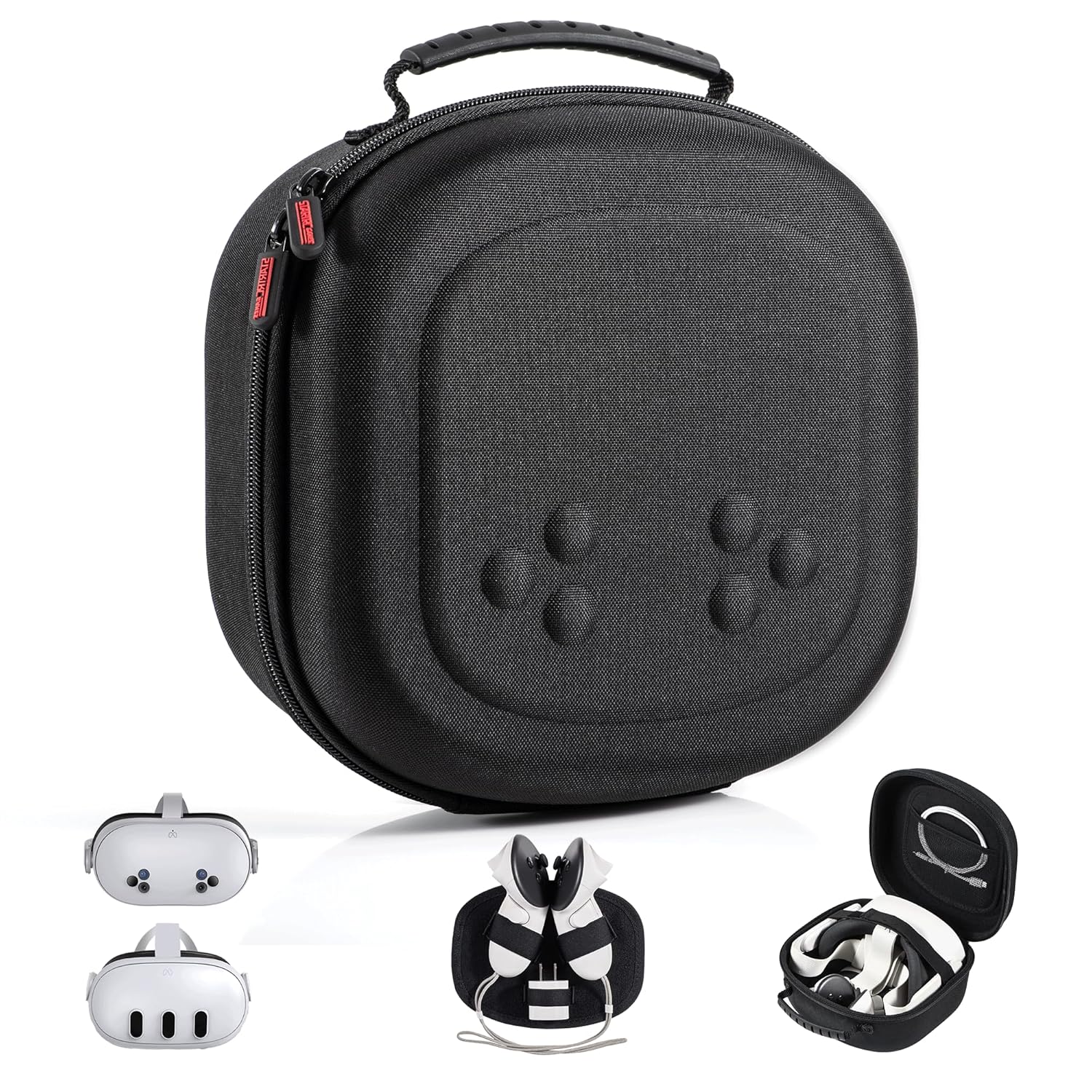 Hard Carrying Case for Meta Quest 3S/3 with VR Headset & Controller Storage