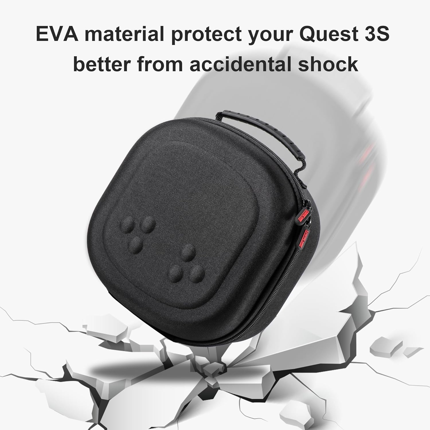 Hard Carrying Case for Meta Quest 3S/3 with VR Headset & Controller Storage