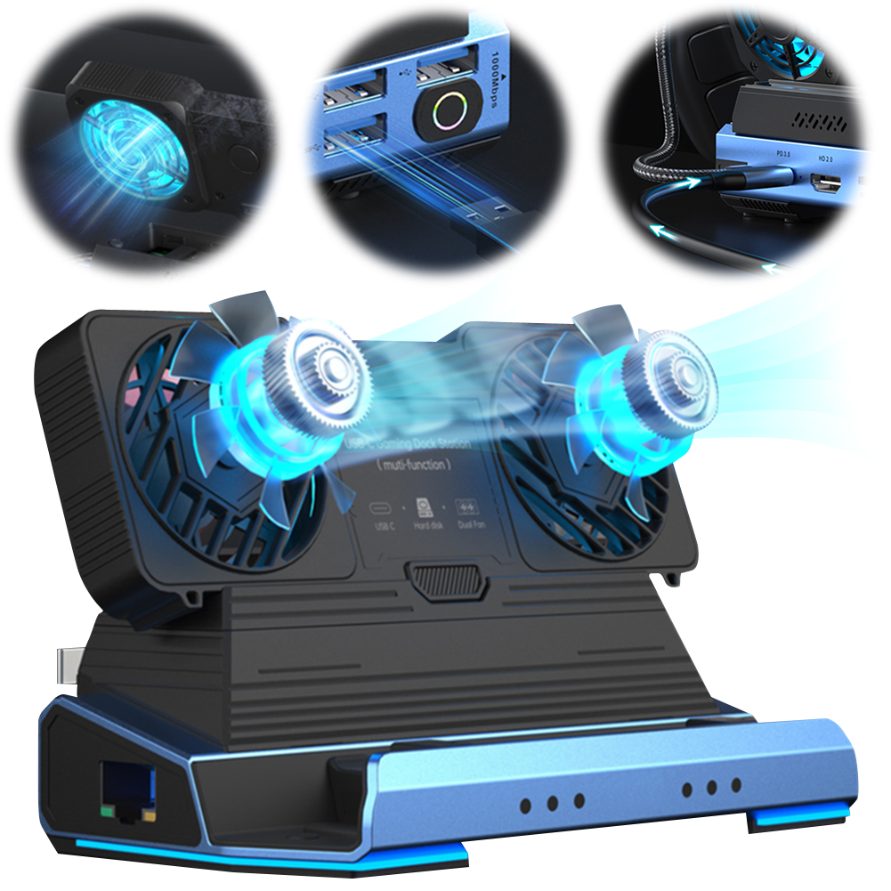 Docking Station for Steam Deck OLED/ROG Ally X/Legion Go 4K@60Hz PD100W