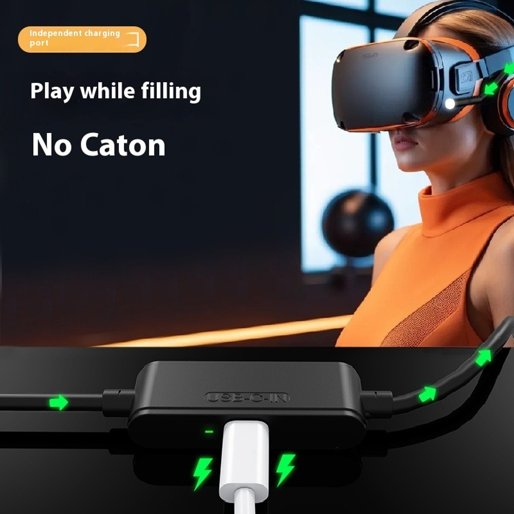 VR Link Cable for Meta Quest 3S/3/2 & PICO Neo 3/4 USB-C 5Gbps