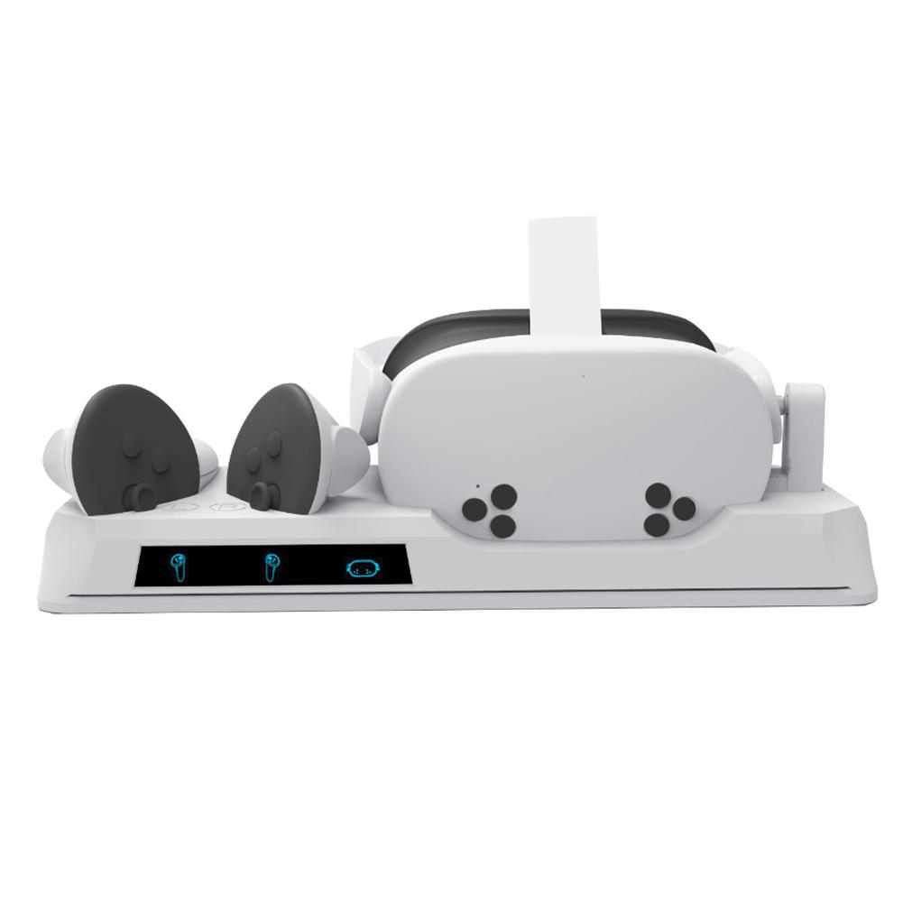 VR Headset Charging Dock with Wireless Charger for Meta Quest 3/3S