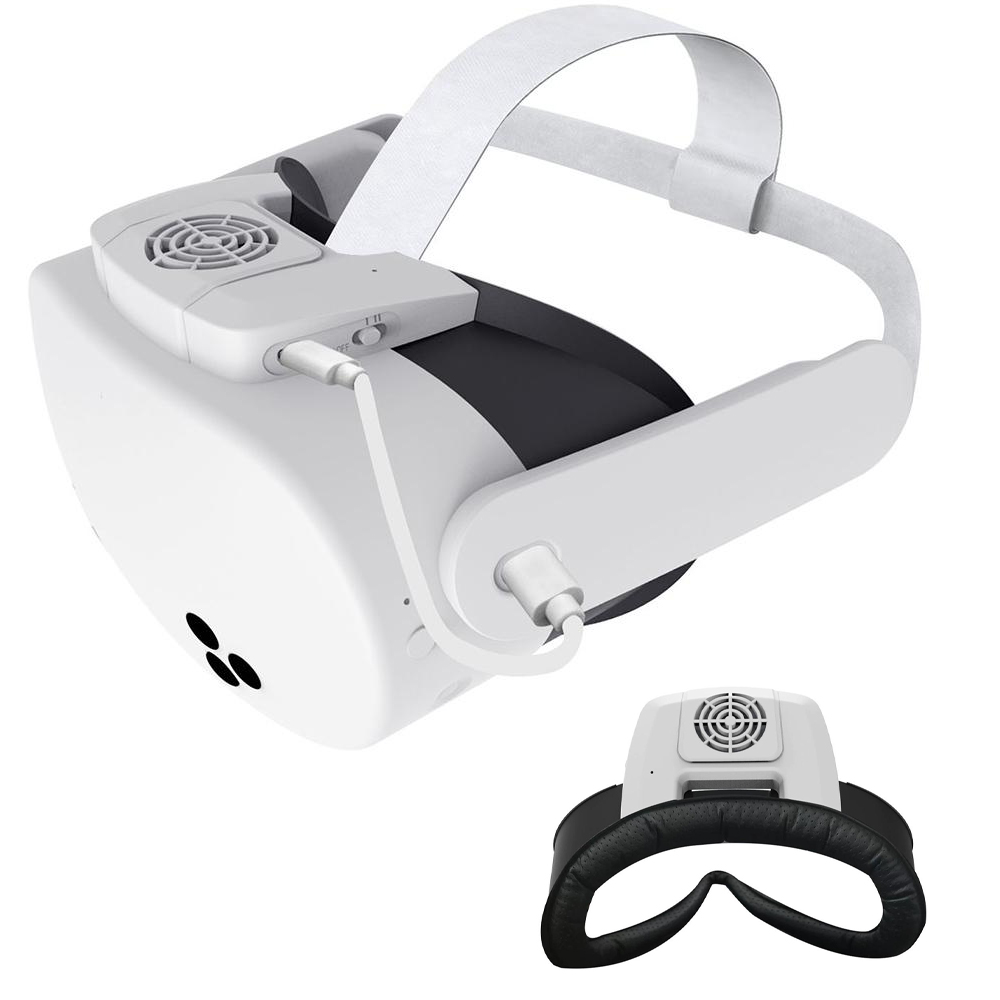 VR Cooling Fan for Meta Quest 3S Three-Speed Adjustable with LED Display
