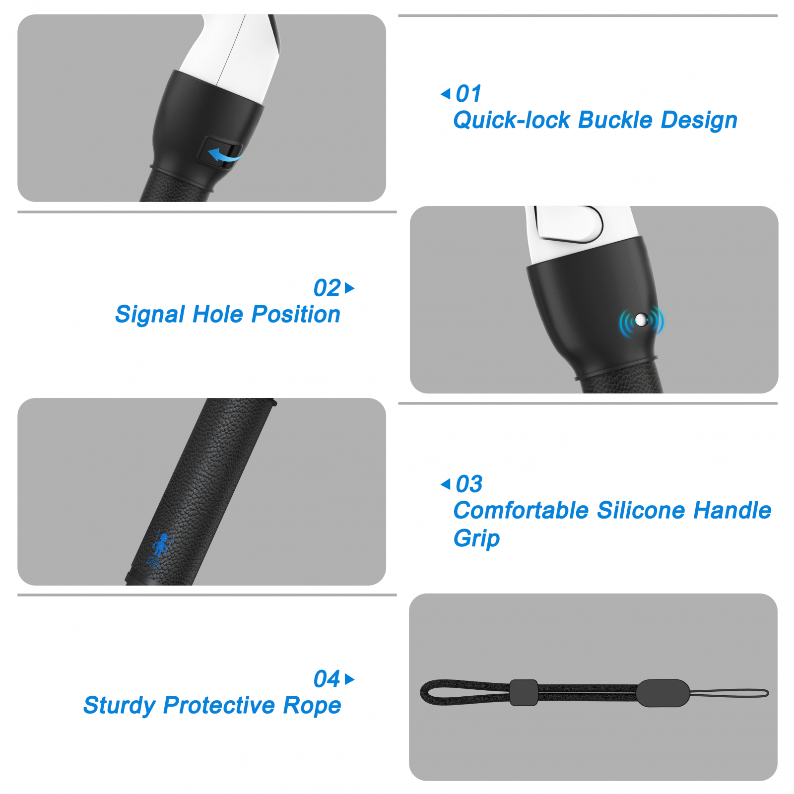 VR Long Arms Grips for Meta Quest 3 Beat Saber Golf Baseball