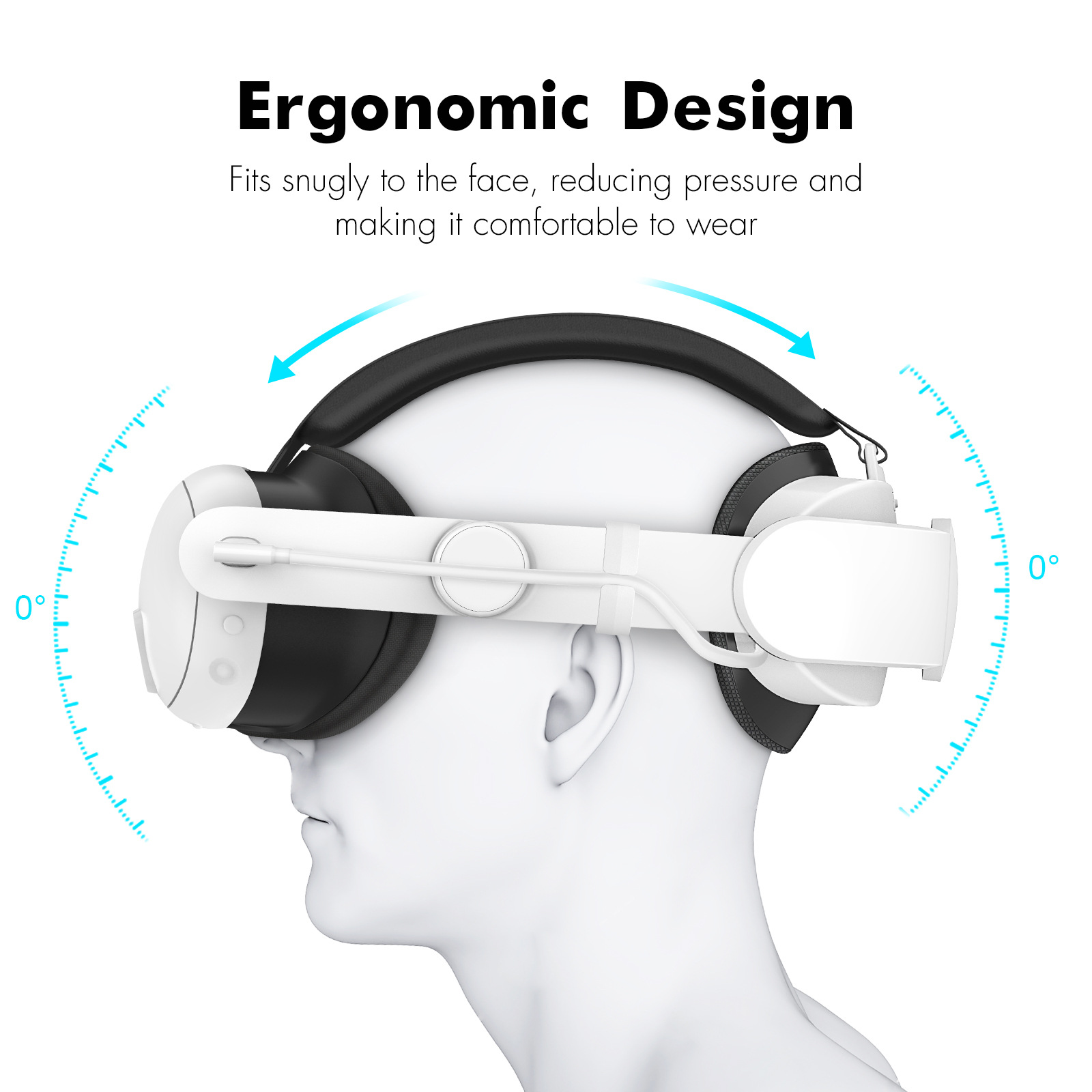 VR Head Strap with 6000mAh Battery for Meta Quest 3/3S
