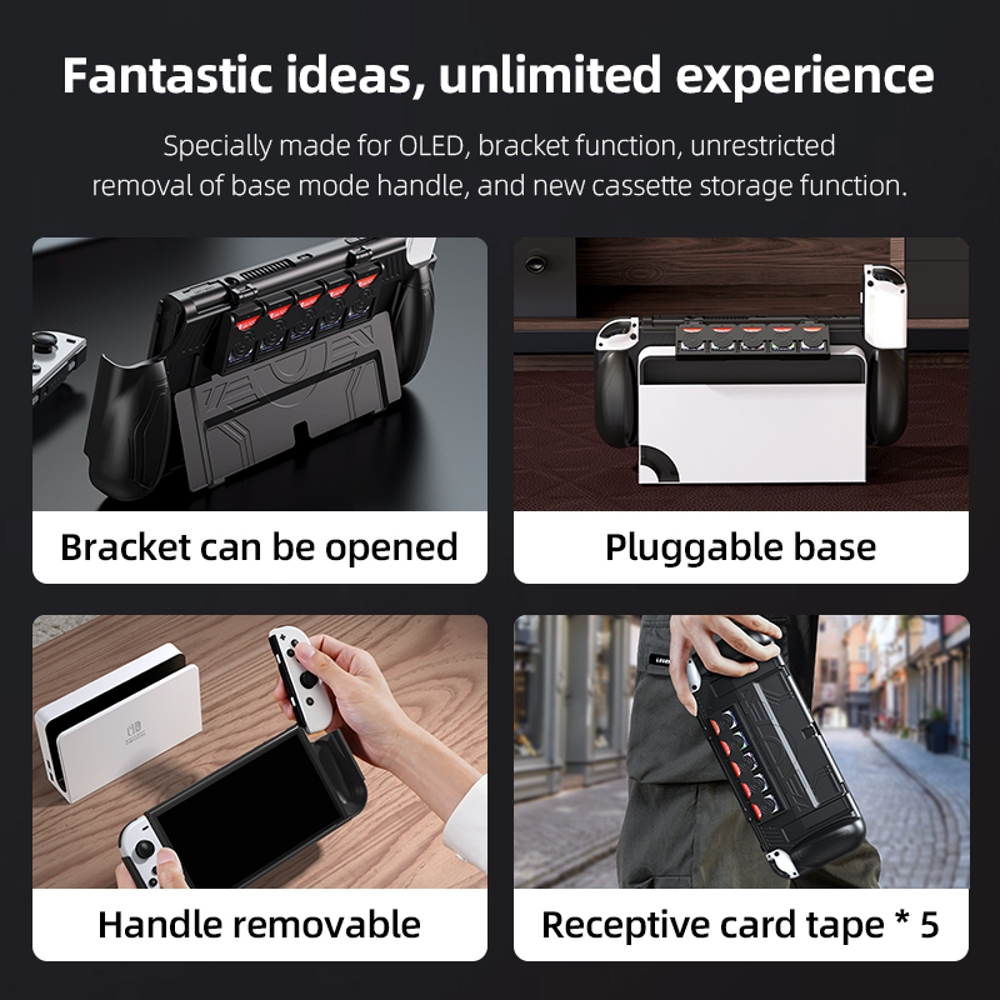 Protective Case for Nintendo Switch OLED with Card Slots
