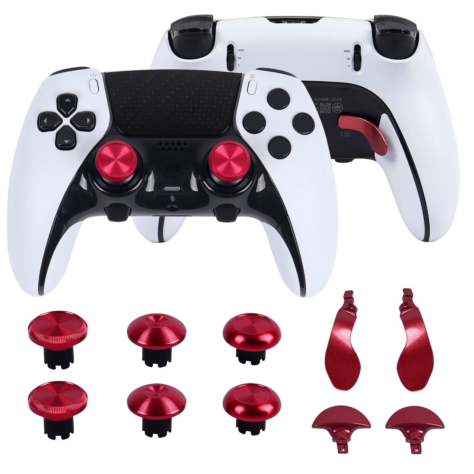 Metal Thumbstick Caps for PS5 Edge Controller with Paddles & Back Buttons