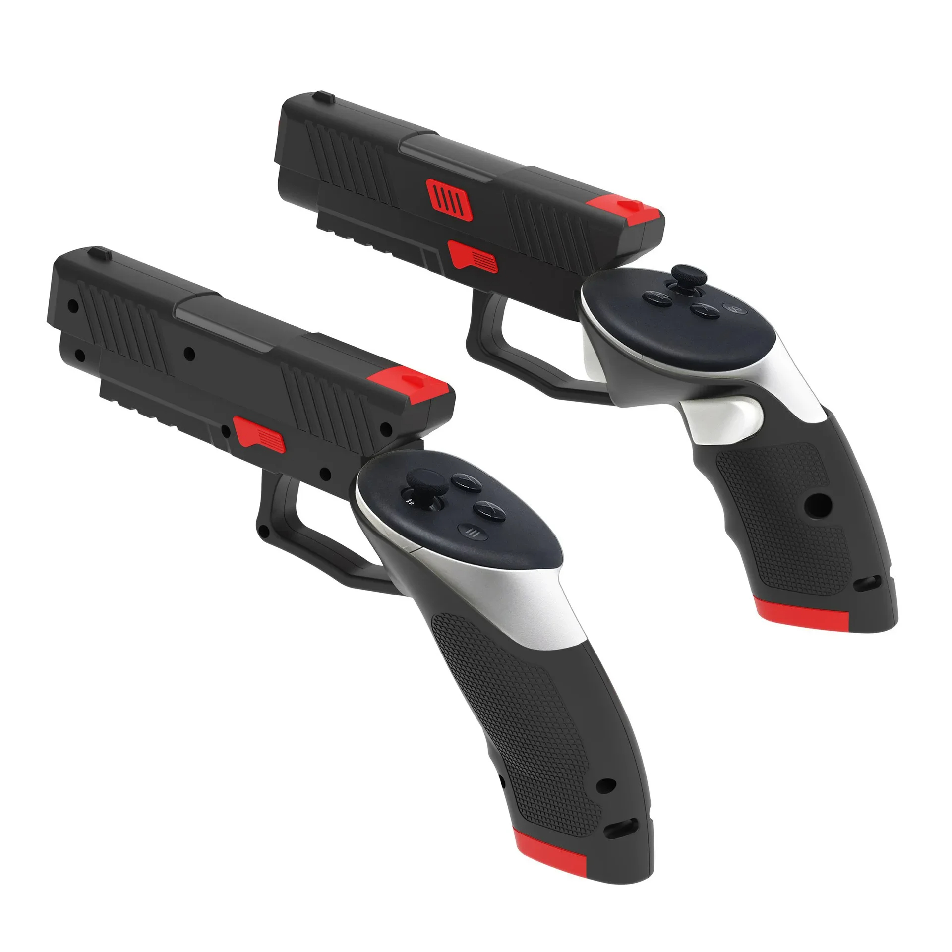 Gun-Shaped Grip for Meta Quest 3 Controller VR Shooting Game