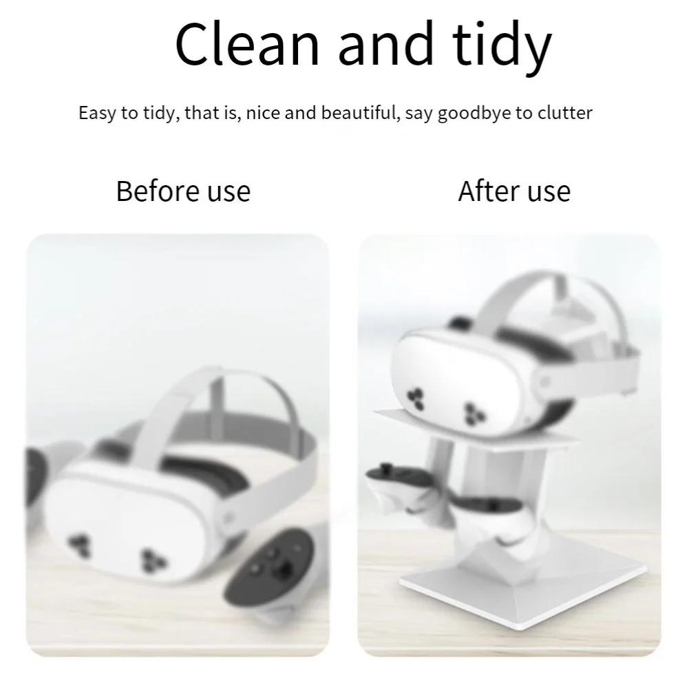 VR Headset Stand for Meta Quest 3 & 3S Adjustable Display Mount