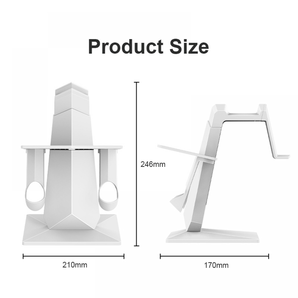 VR Headset Stand for Meta Quest 3 & 3S Adjustable Display Mount