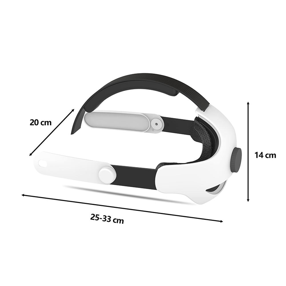 Adjustable Breathable Head Strap for Meta Quest 3/3S with Sponge Pad