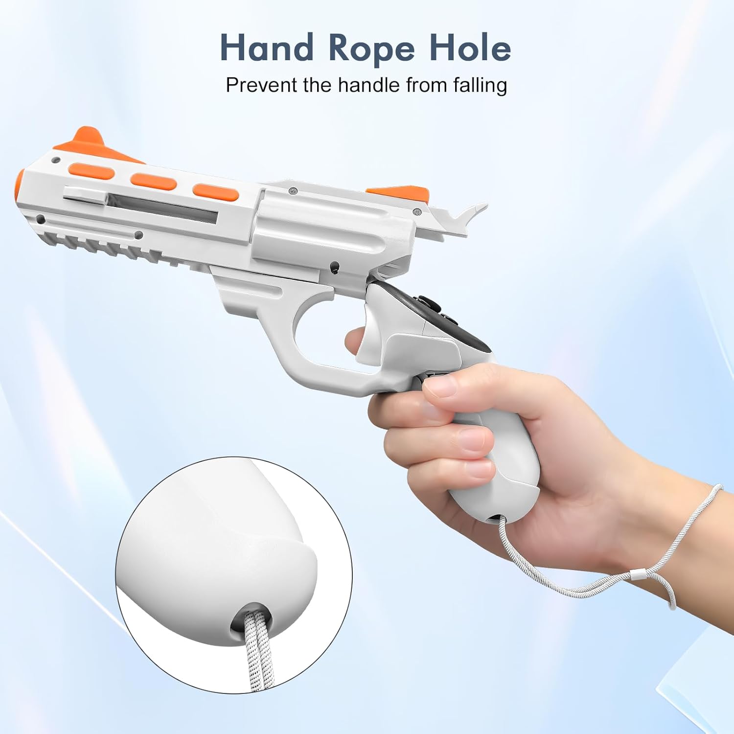 Adjustable VR Gunstock Grip for Meta Quest 3 / 3S – FPS Gaming