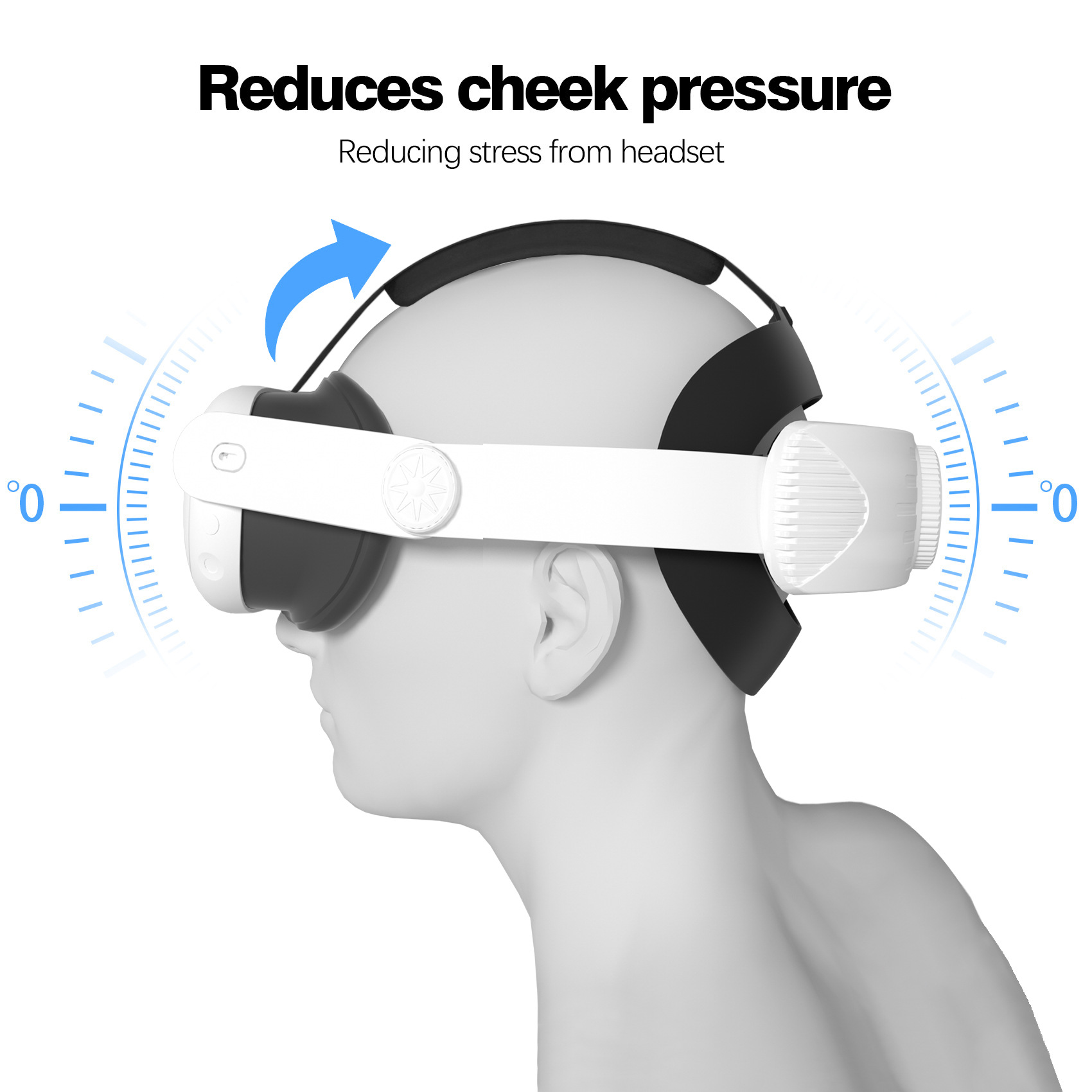 Adjustable Elite Strap for Meta Quest 3 with Dual-Density Memory Foam