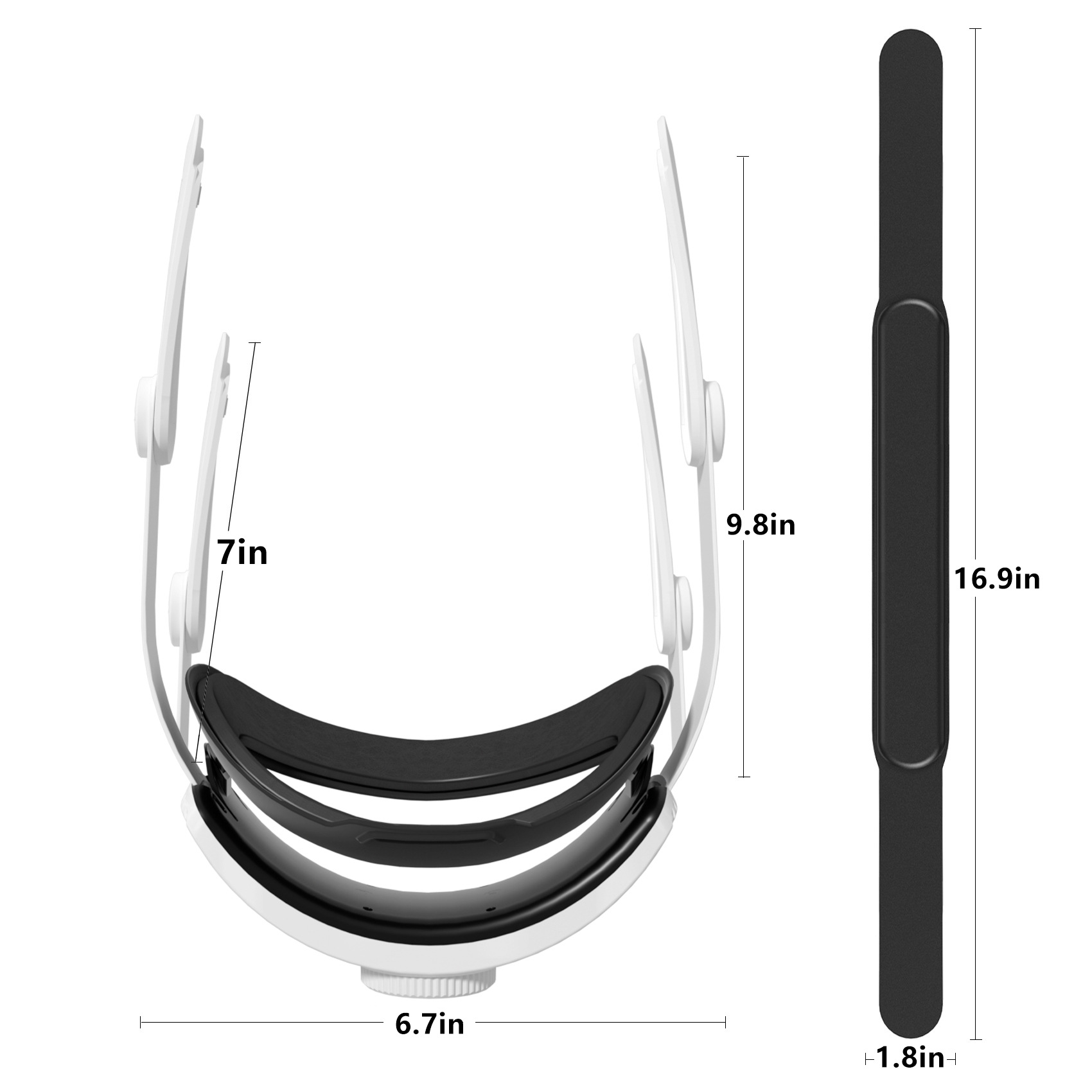 Adjustable Elite Strap for Meta Quest 3 with Dual-Density Memory Foam